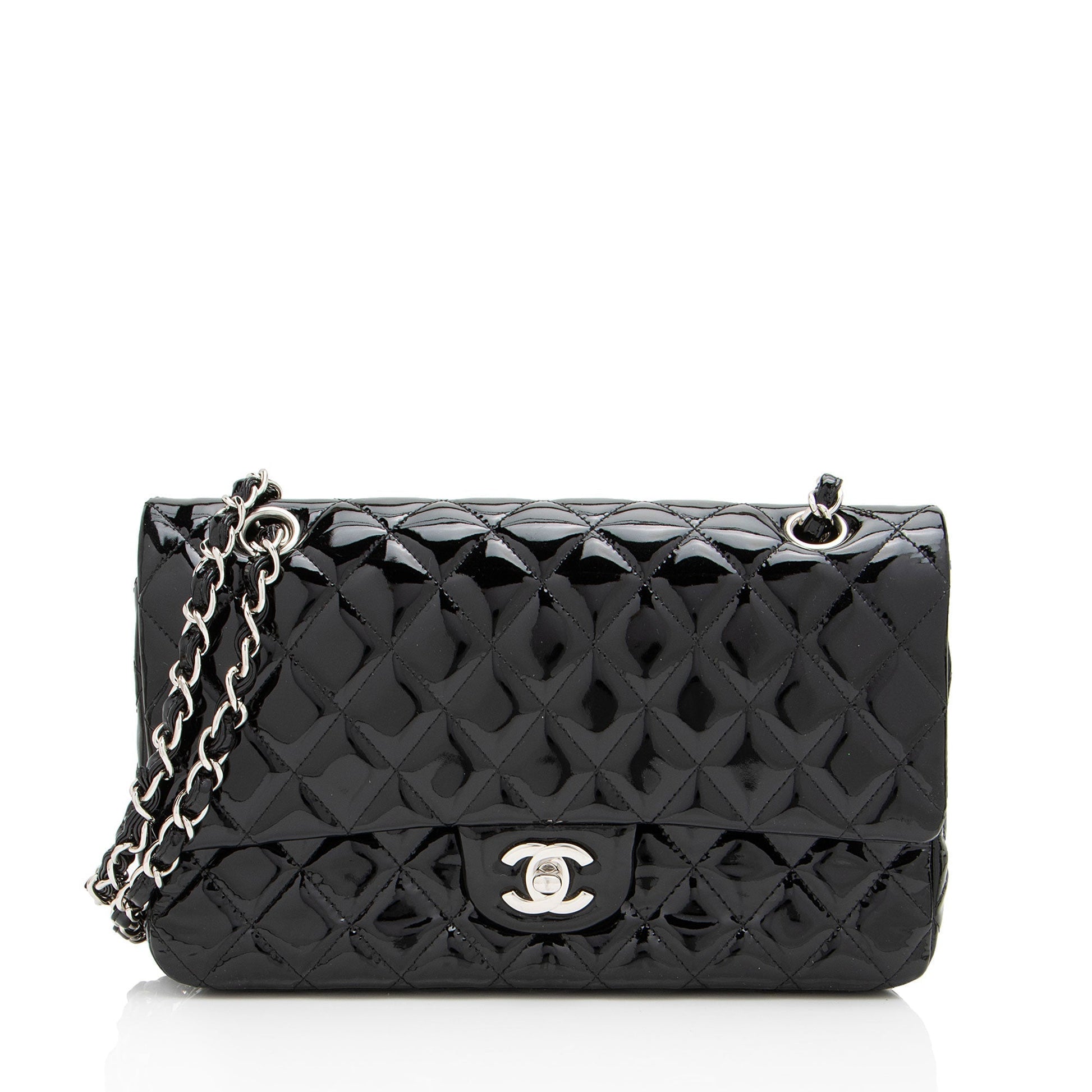 Chanel Patent Leather Classic Flap Bag - Rovelle Bags