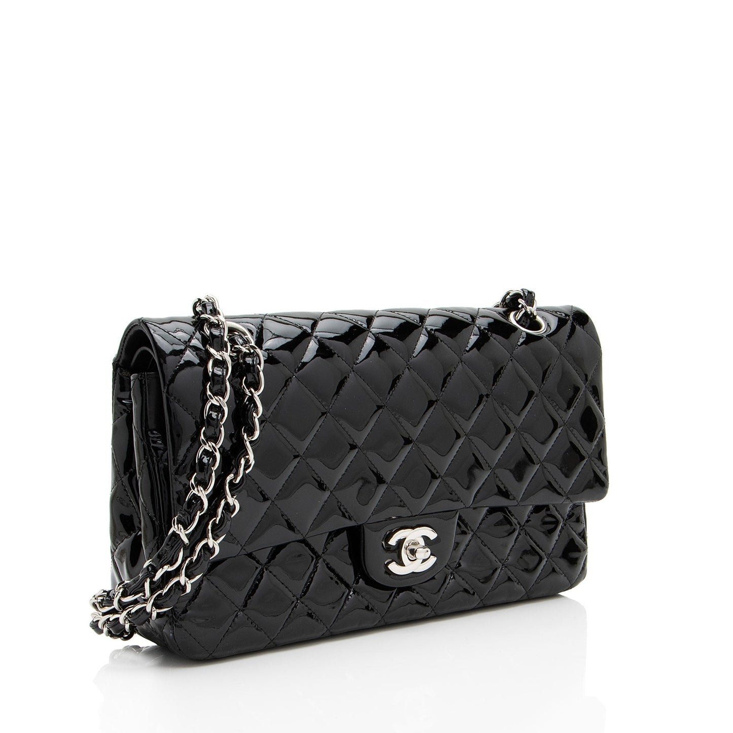 Chanel Patent Leather Classic Flap Bag - Rovelle Bags
