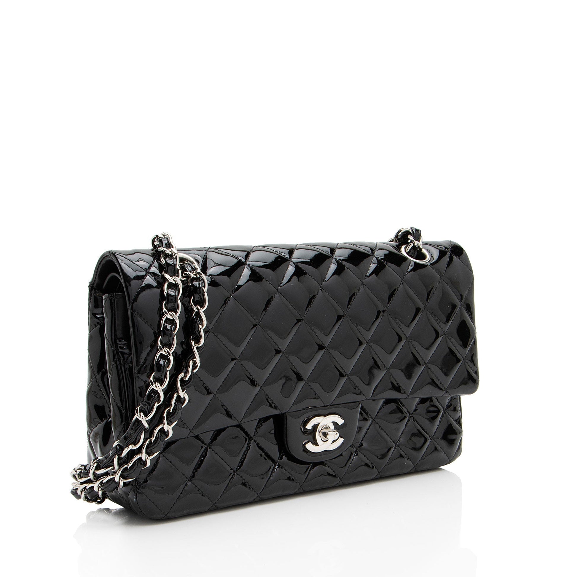 Chanel Patent Leather Classic Flap Bag - Rovelle Bags