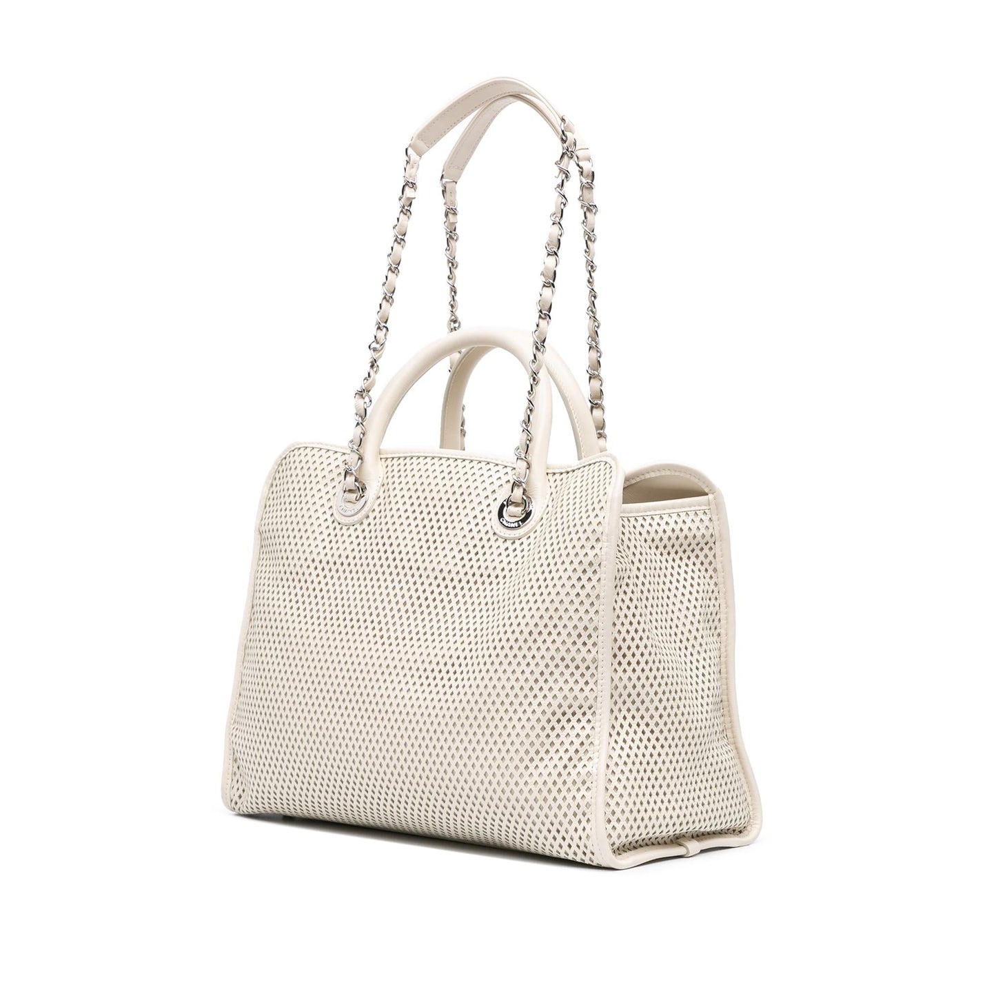 Chanel Perforated Calfskin Up Satchel Bag - Rovelle Bags