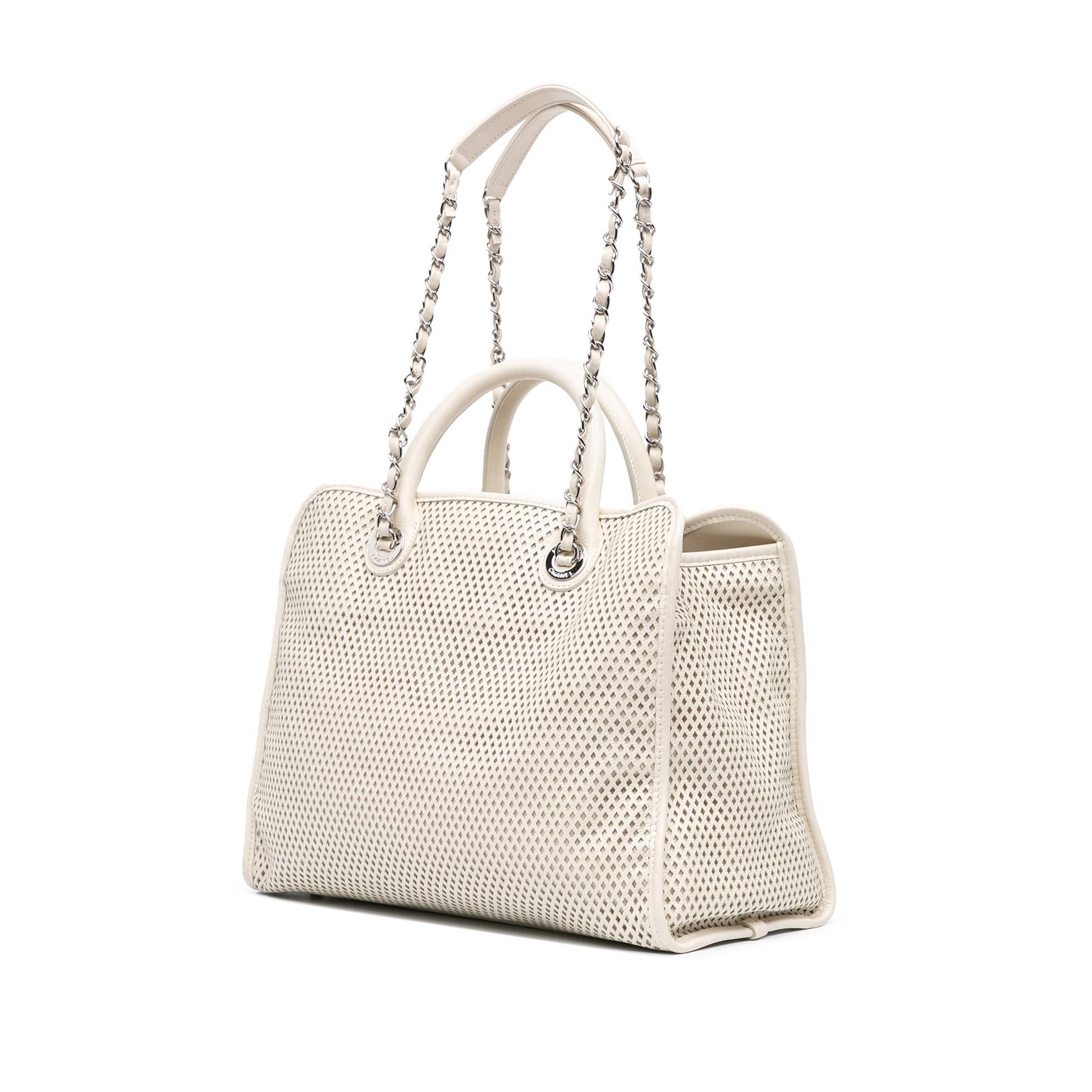 Chanel Perforated Calfskin Up Satchel Bag - Rovelle Bags