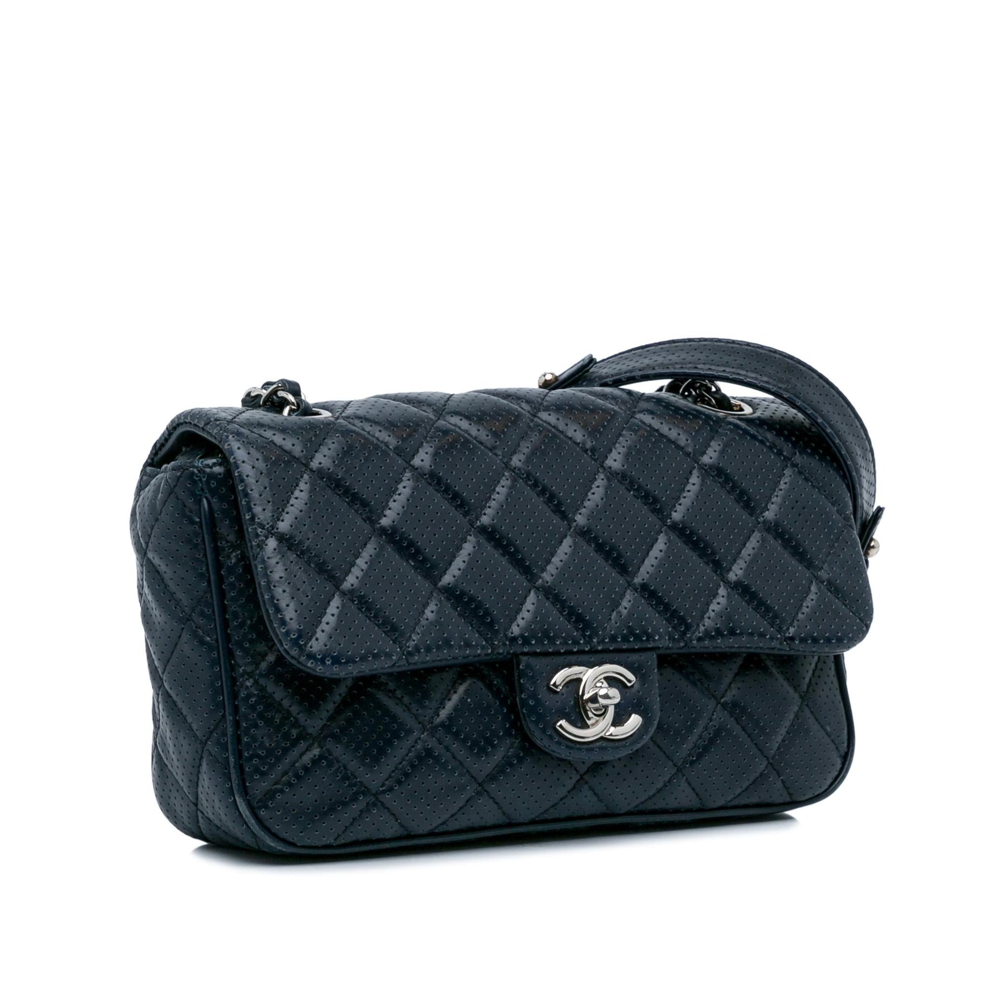 Chanel Perforated Classic Rectangular Shoulder Bag - Rovelle Bags