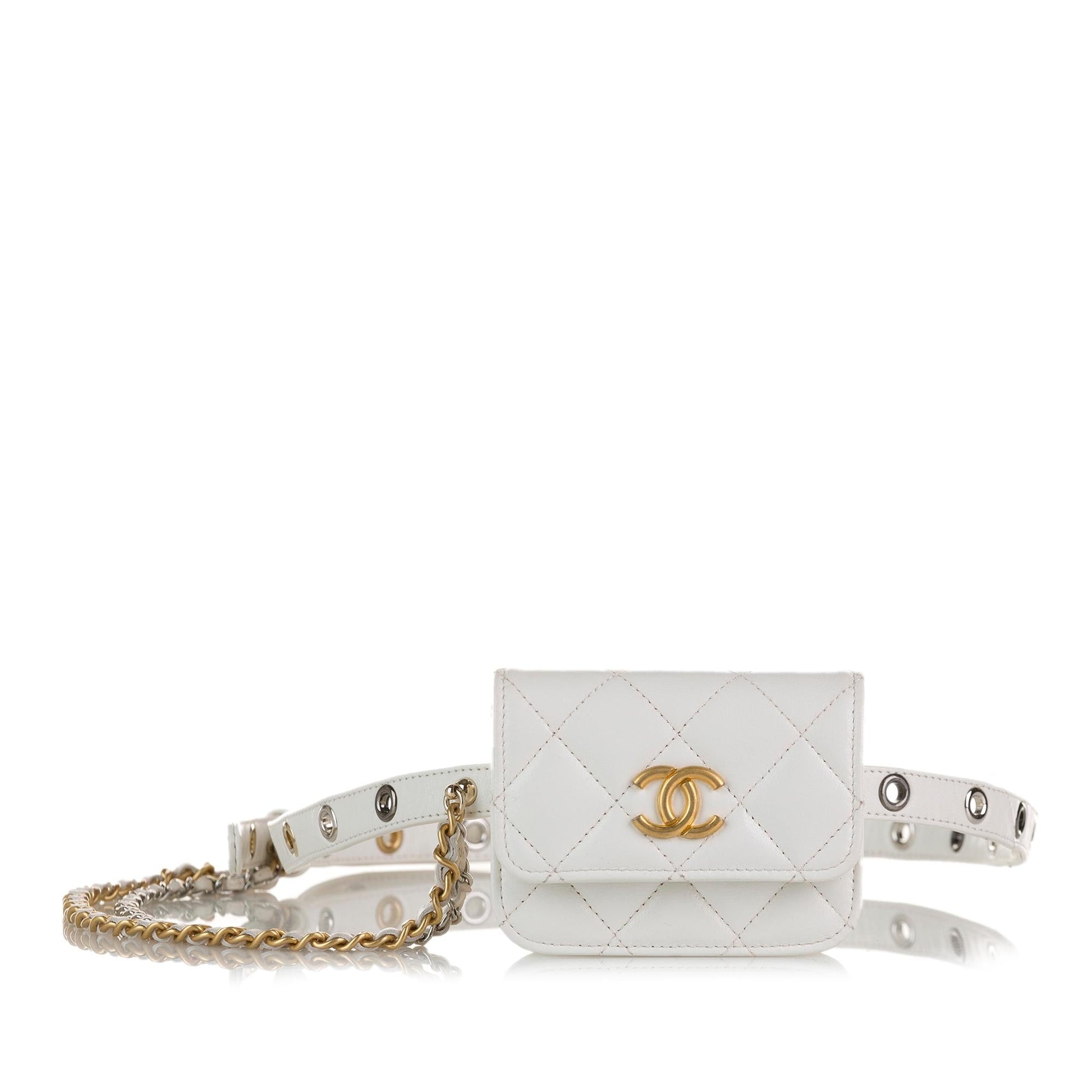 Chanel Punk Chain Leather Handbag - Rovelle Bags