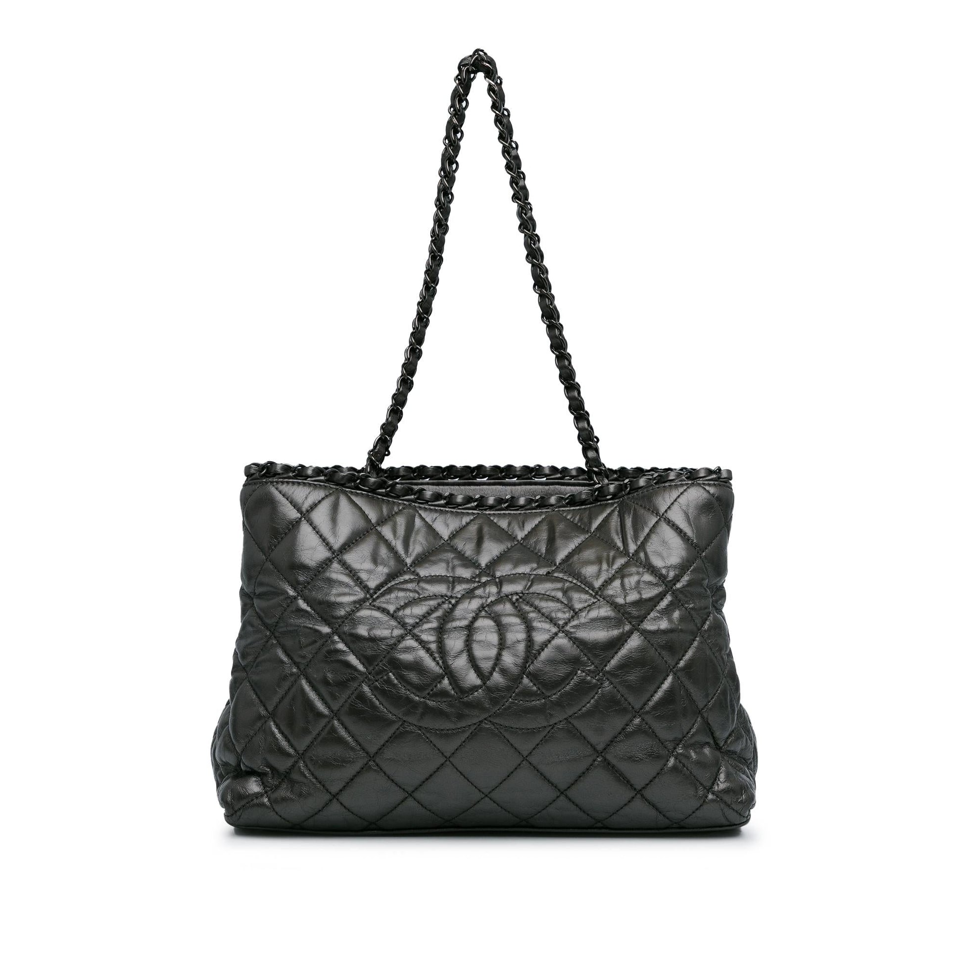 Chanel Quilted Aged Calfskin Tote Bag - Rovelle Bags