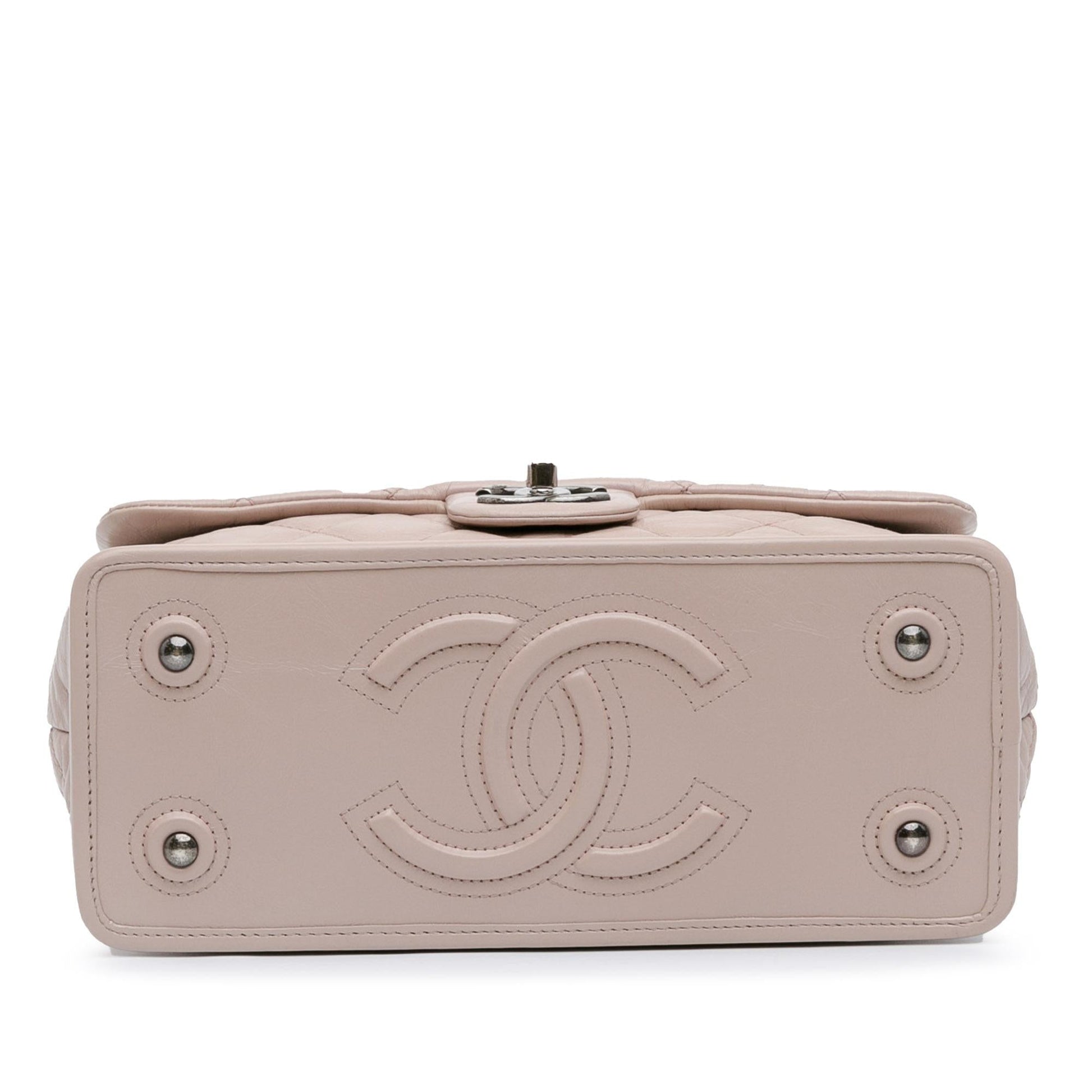 Chanel Quilted Aged Calfskin Shoulder Bag - Rovelle Bags