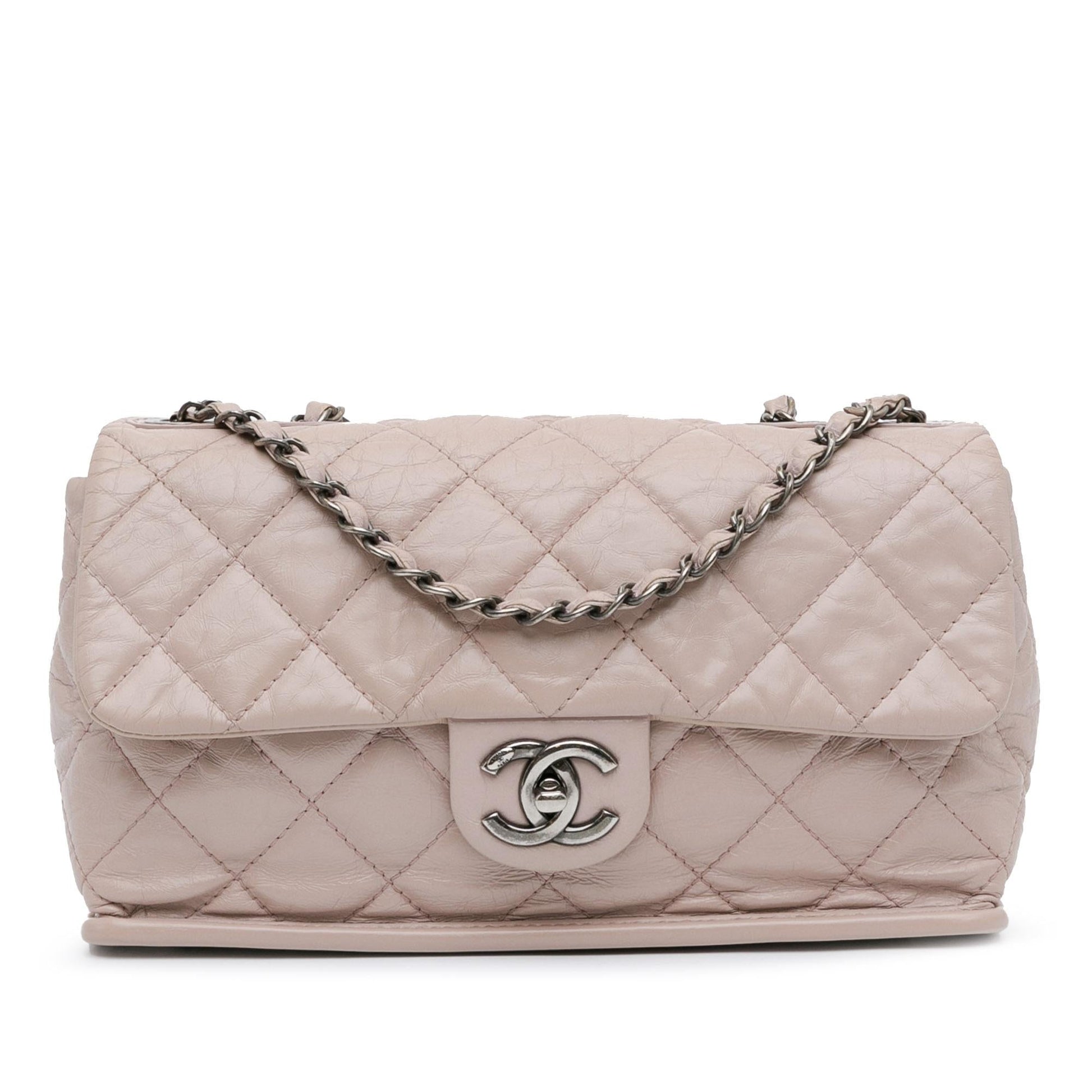Chanel Quilted Aged Calfskin Shoulder Bag - Rovelle Bags