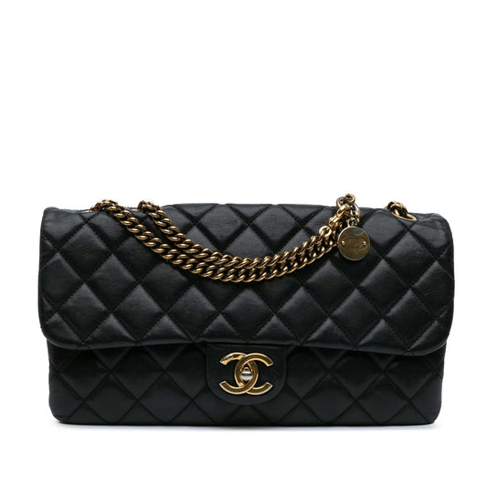Chanel Quilted Calfskin CC Shoulder Bag - Rovelle Bags