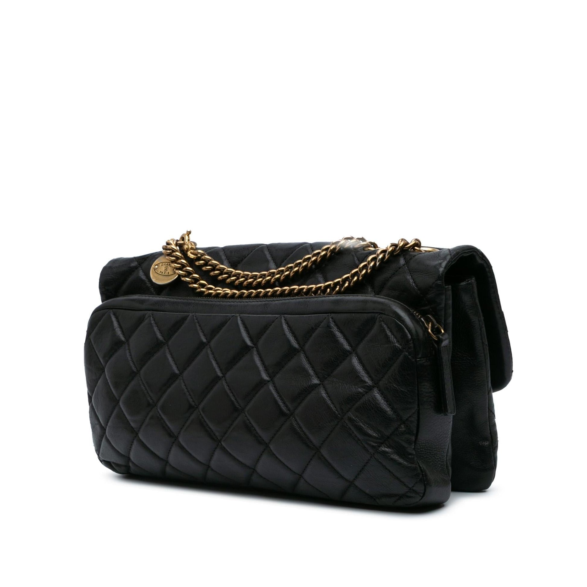 Chanel Quilted Calfskin CC Shoulder Bag - Rovelle Bags