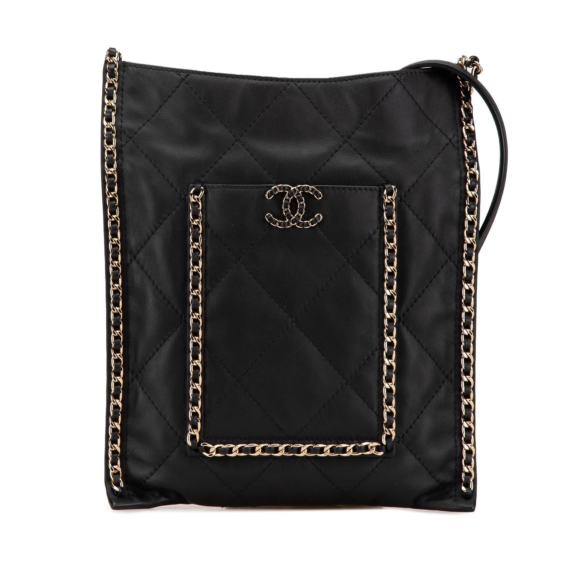 Chanel Quilted Calfskin Chain Shoulder Bag - Rovelle Bags