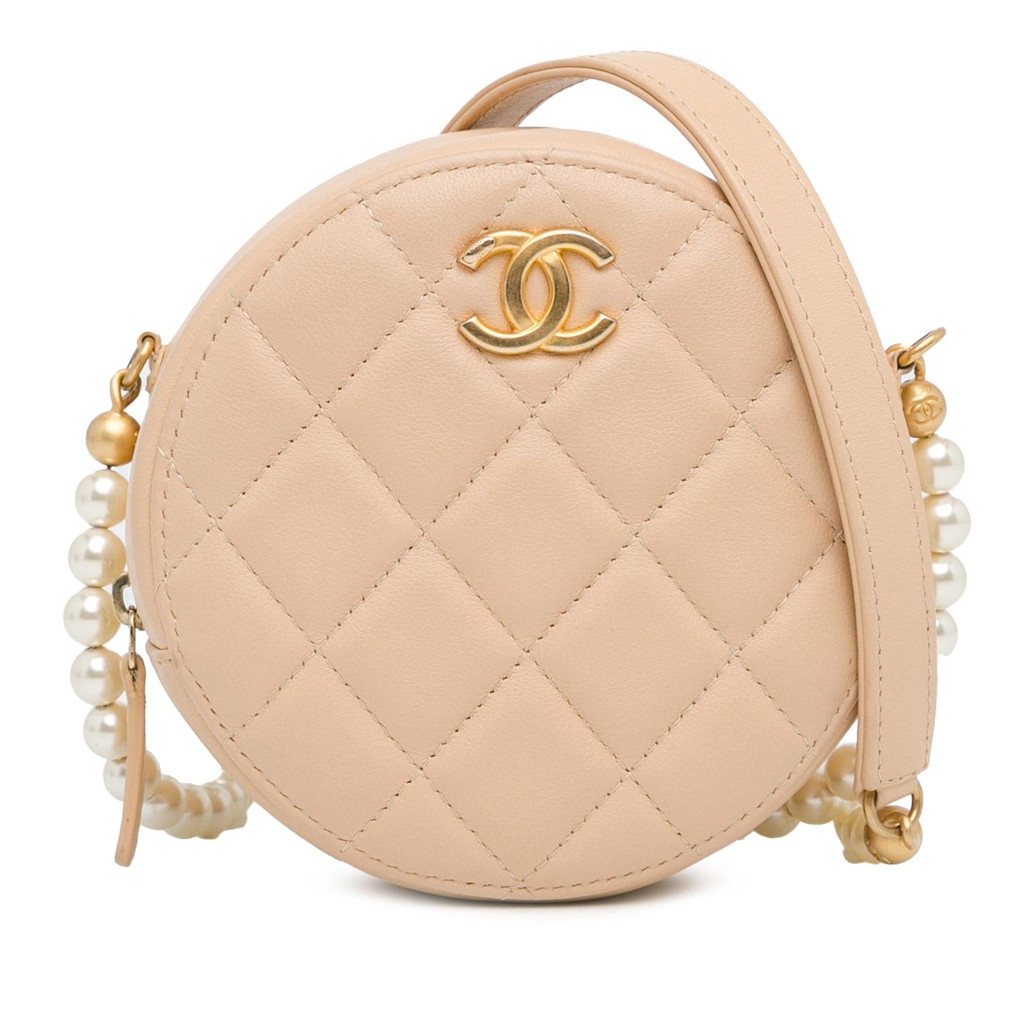 Chanel Quilted Calfskin Pearl Clutch Bag - Rovelle Bags