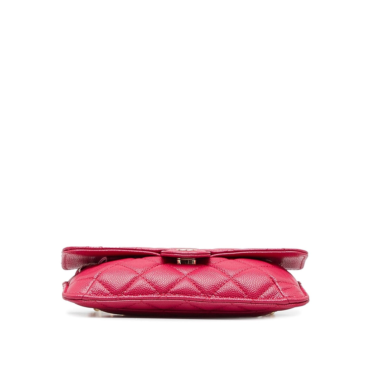 Chanel Quilted Caviar Foldable Printed Fabric Tote with Chain (SHG-p7IUF8)