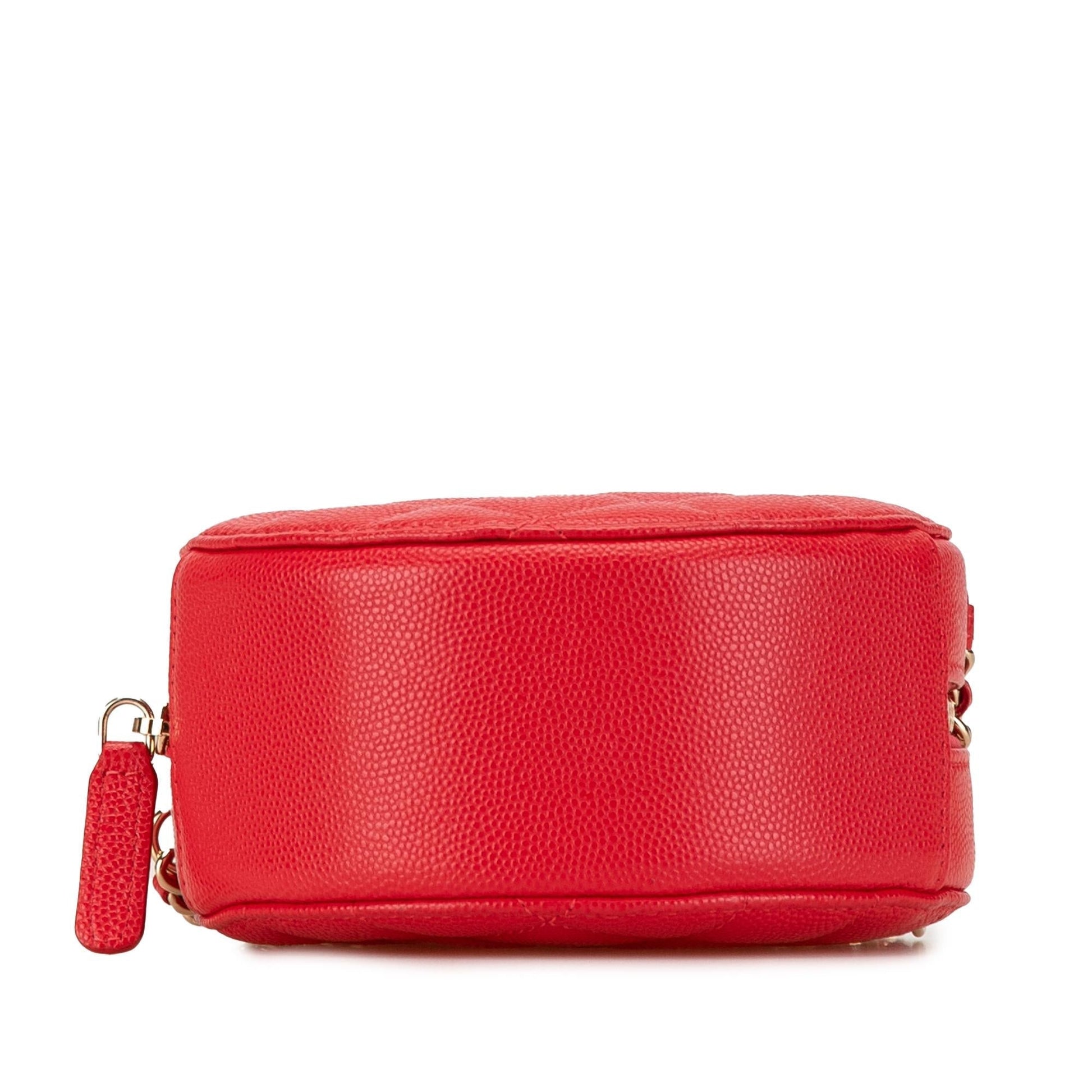 Chanel Quilted Caviar Round Clutch Bag - Rovelle Bags