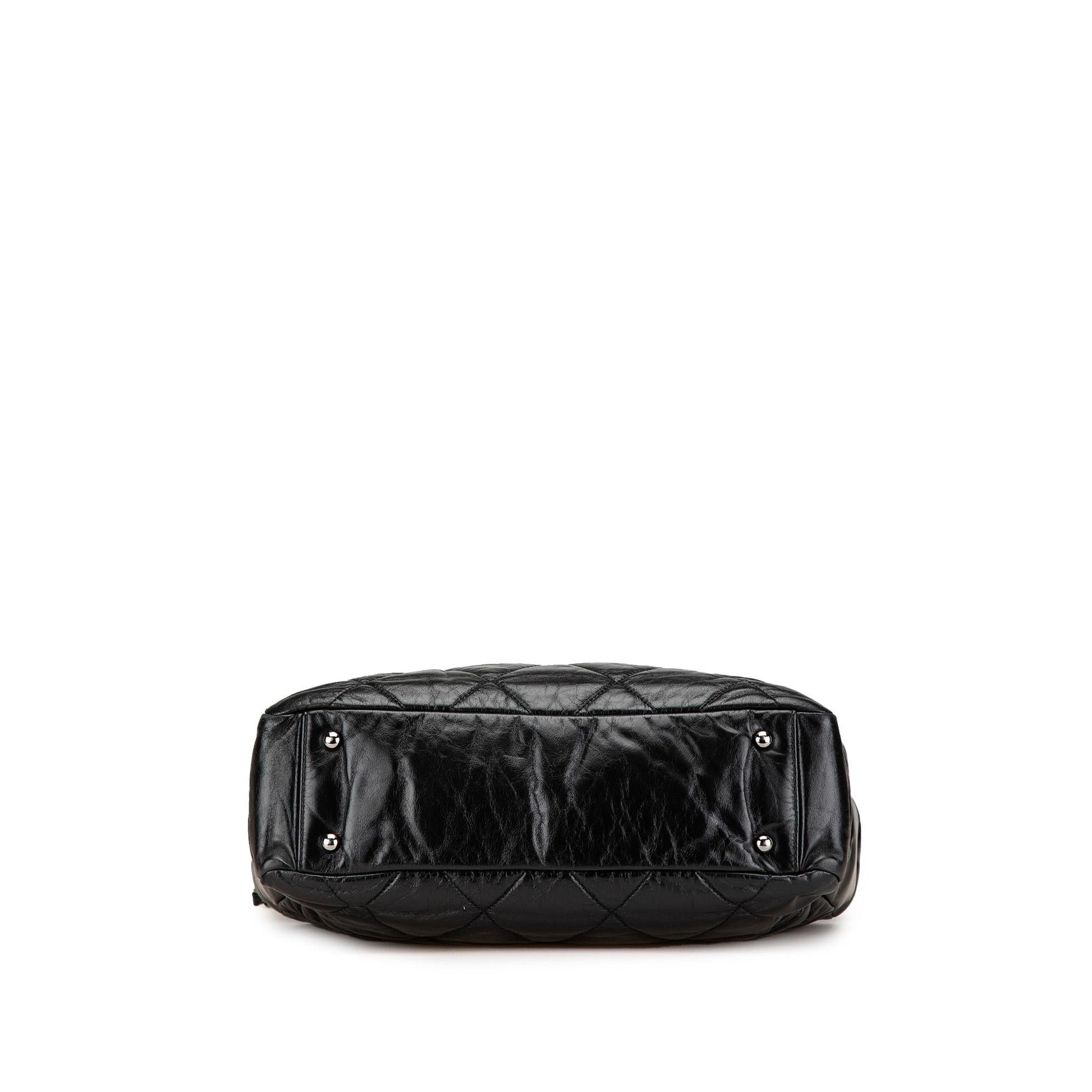 Chanel Quilted Glazed Calfskin Satchel Bag - Rovelle Bags