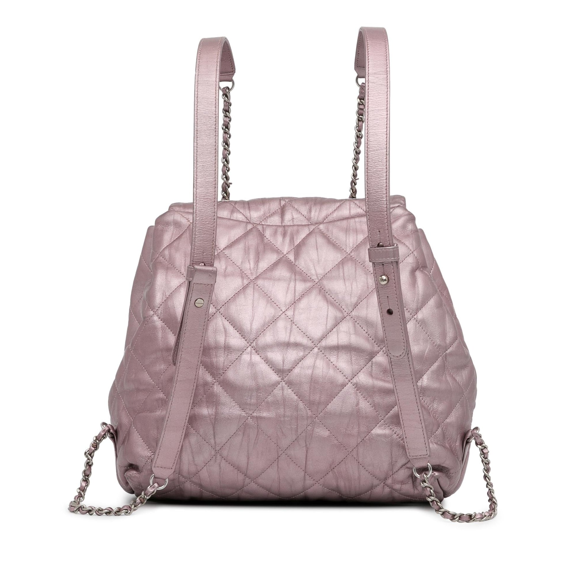 Chanel Quilted Iridescent Calfskin Backpack - Rovelle Bags