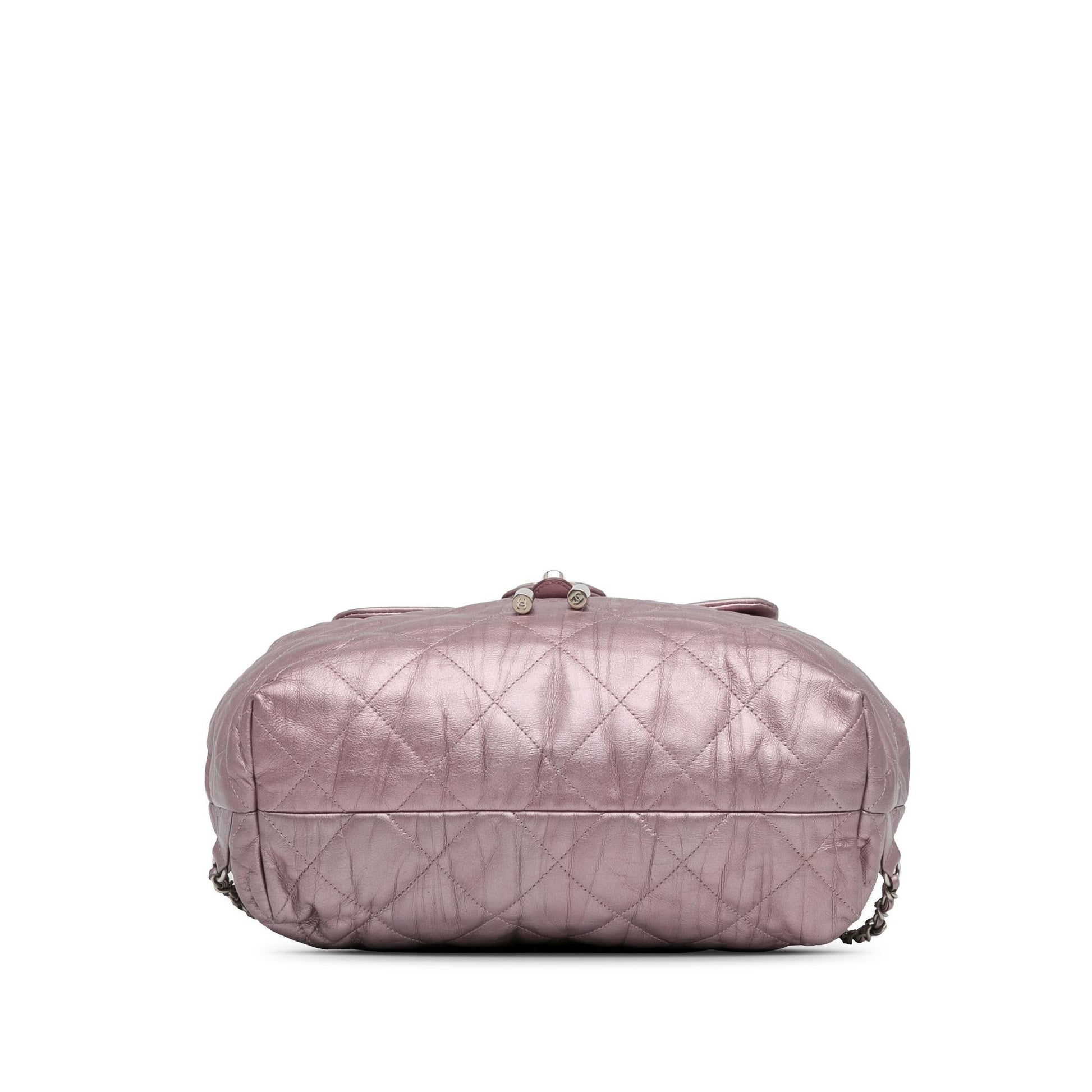 Chanel Quilted Iridescent Calfskin Backpack - Rovelle Bags