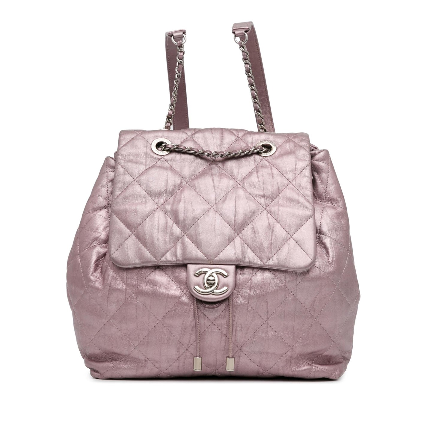 Chanel Quilted Iridescent Calfskin Backpack - Rovelle Bags