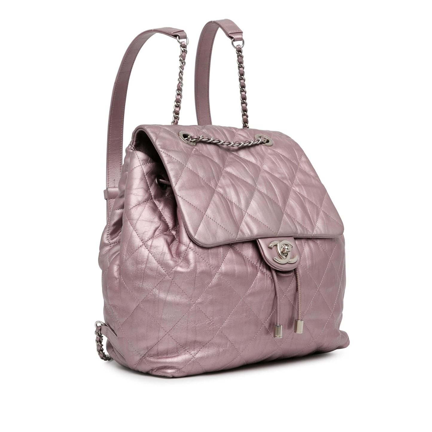 Chanel Quilted Iridescent Calfskin Backpack - Rovelle Bags