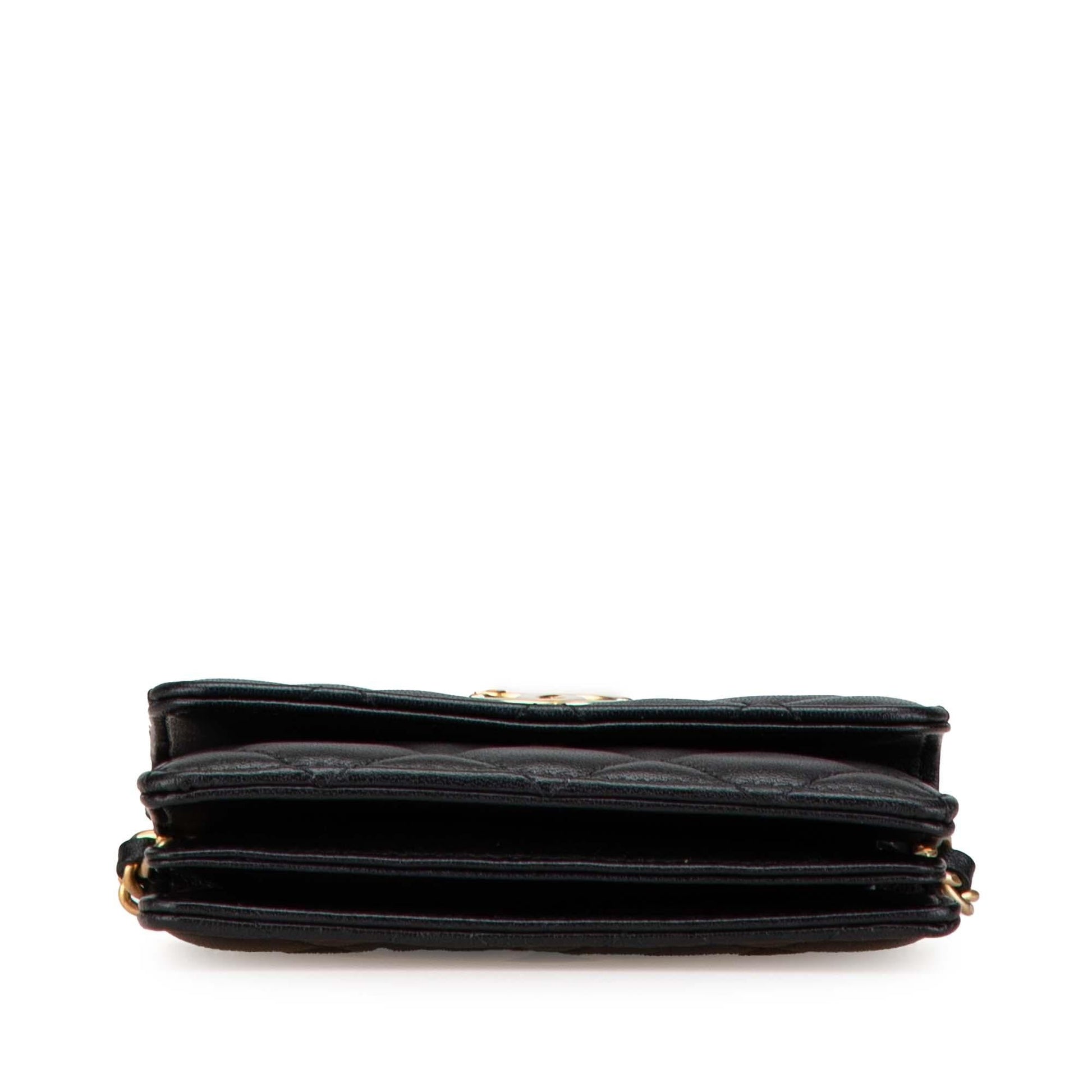 Chanel Quilted Lambskin Pearl Clutch Bag - Rovelle Bags