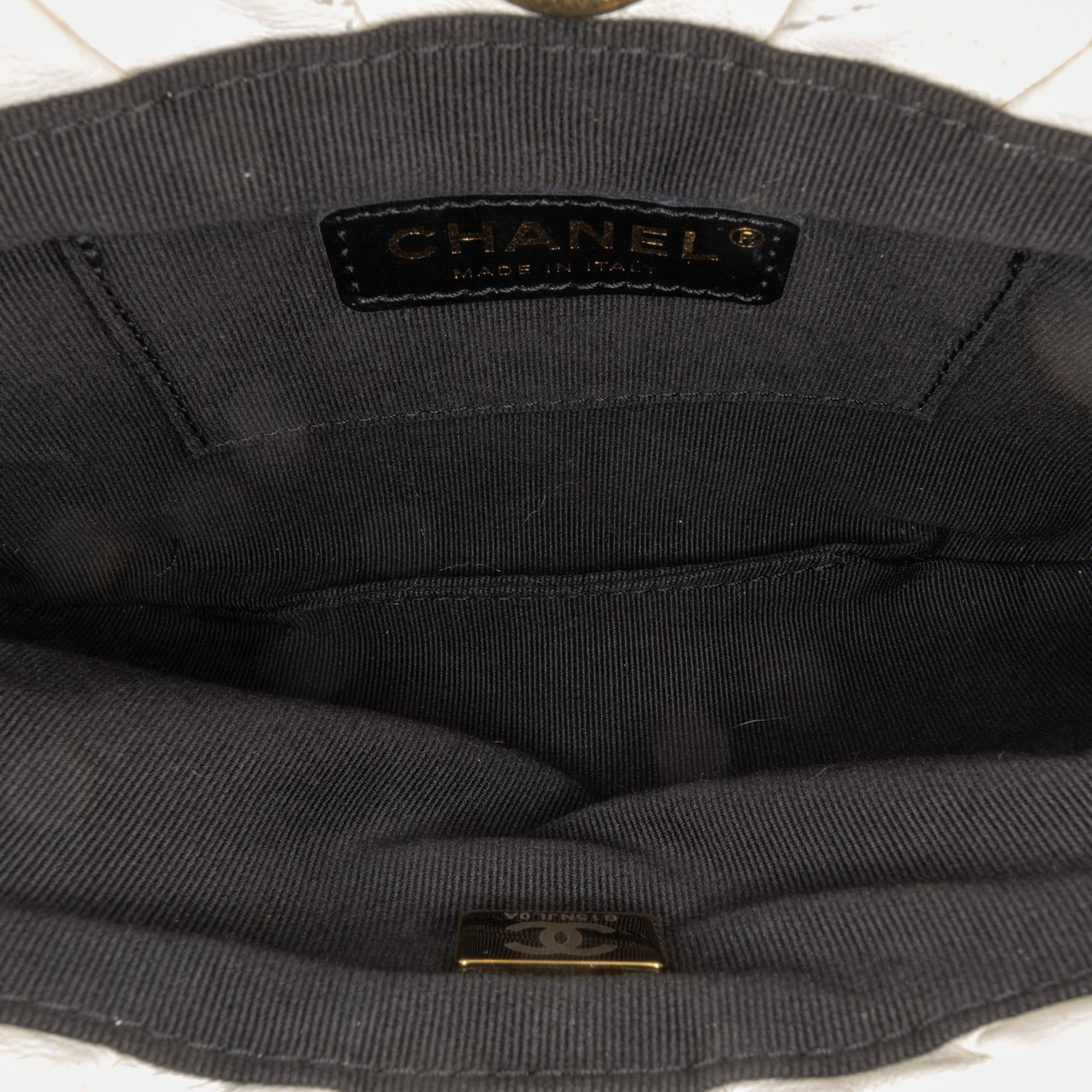 Chanel Quilted Lambskin Pearl Clutch Bag - Rovelle Bags