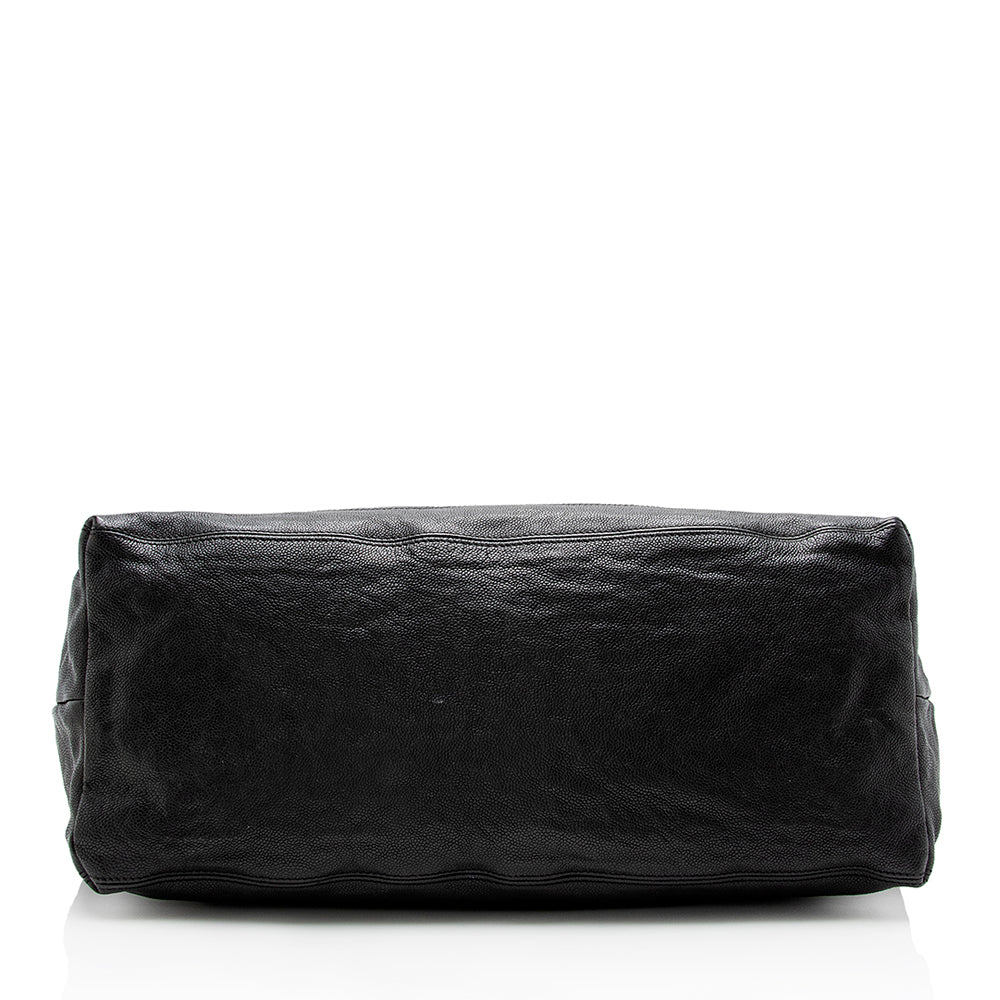 Chanel Quilted Leather CC Charm Hobo Shoulder Bag - Rovelle Bags