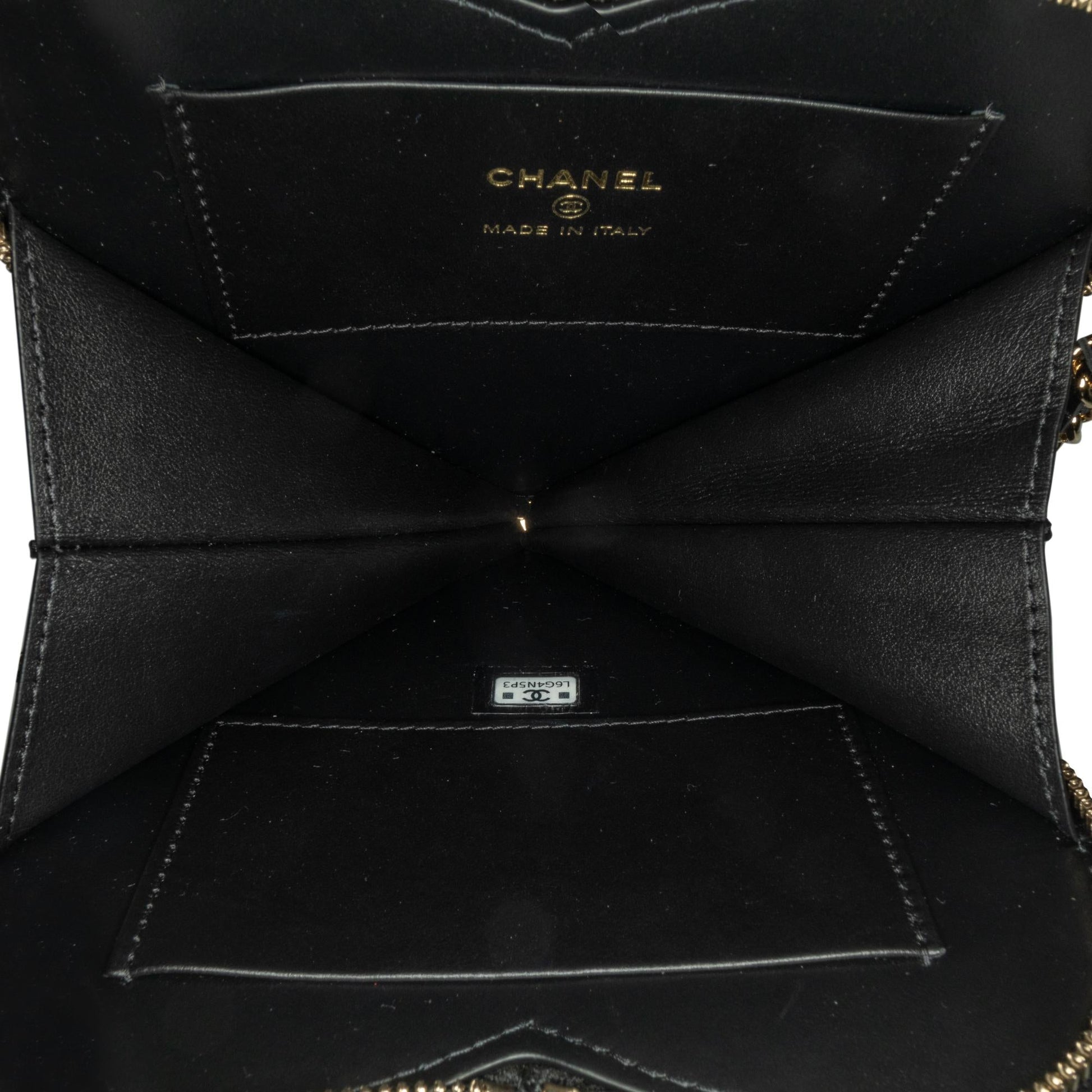 Chanel Quilted Patent Calfskin Clutch Bag - Rovelle Bags