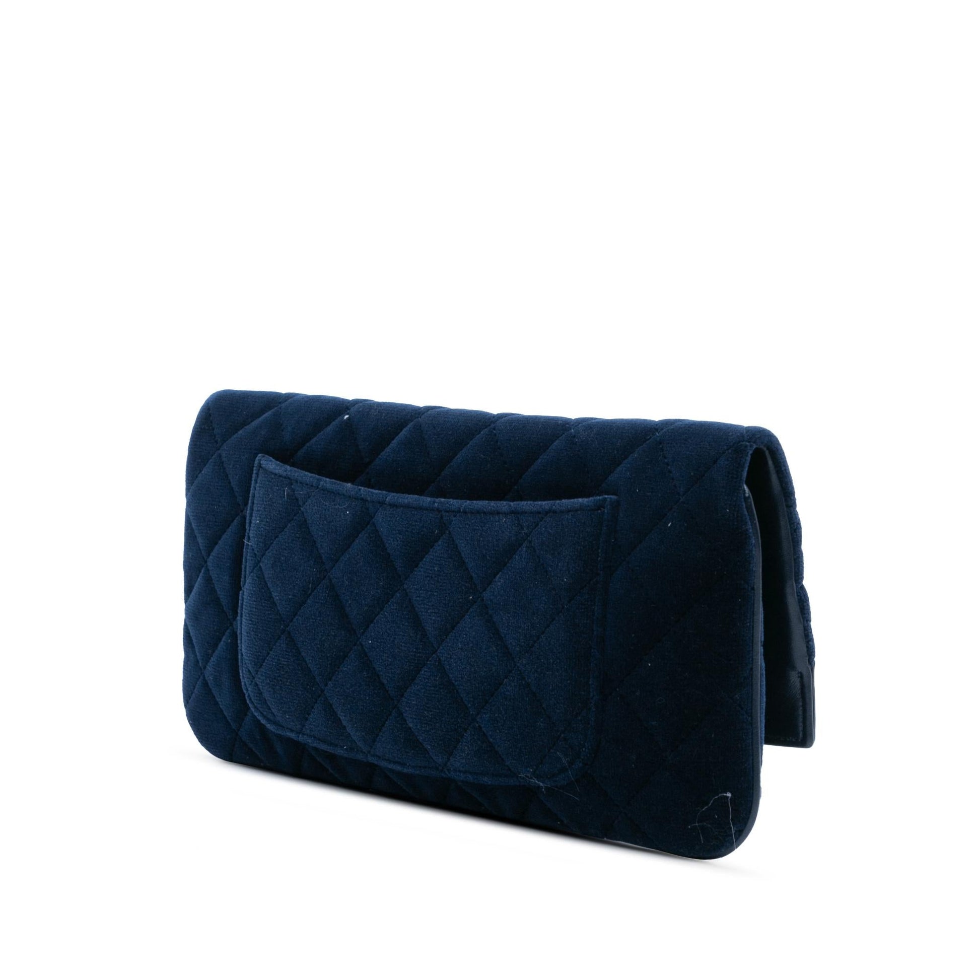 Chanel Quilted Velvet 31 Clutch Bag - Rovelle Bags