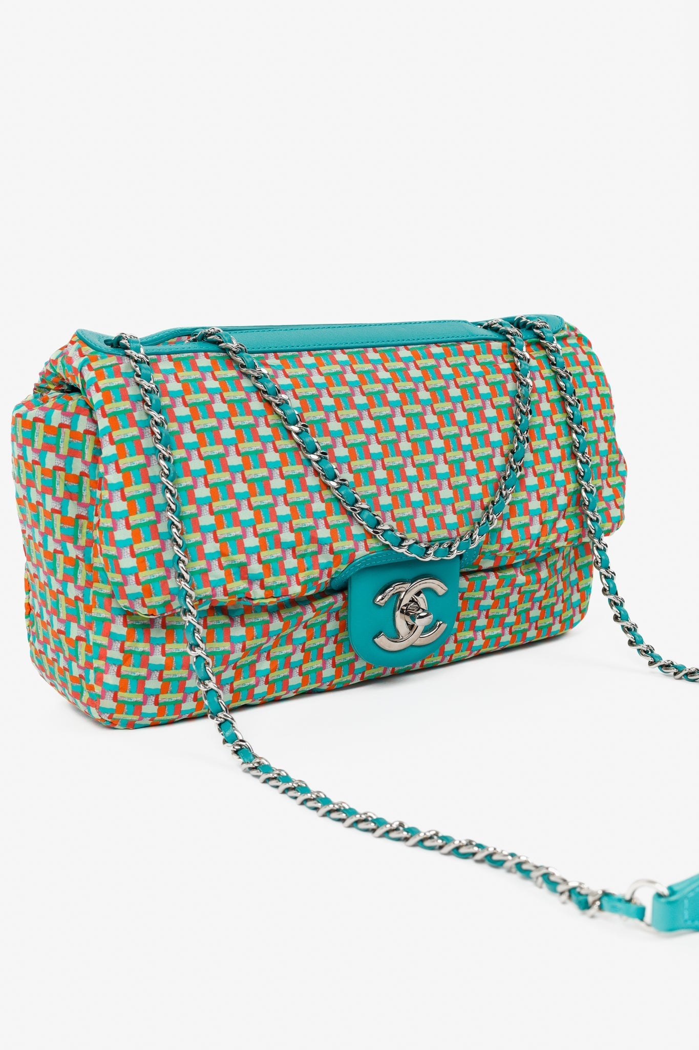 Chanel Teal -Seoul Medium Lambskin Coco Flap Bag - Rovelle Bags