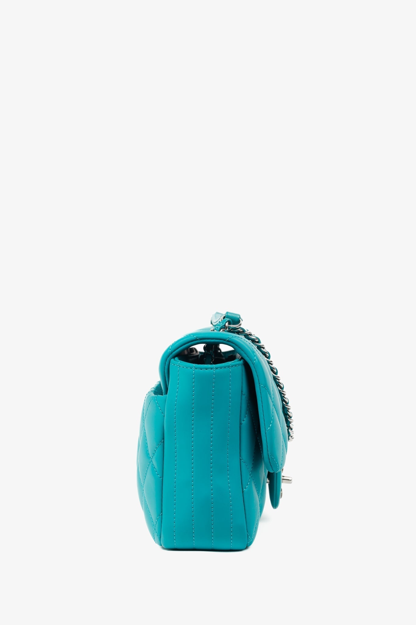 Chanel Teal -Seoul Medium Lambskin Coco Flap Bag - Rovelle Bags
