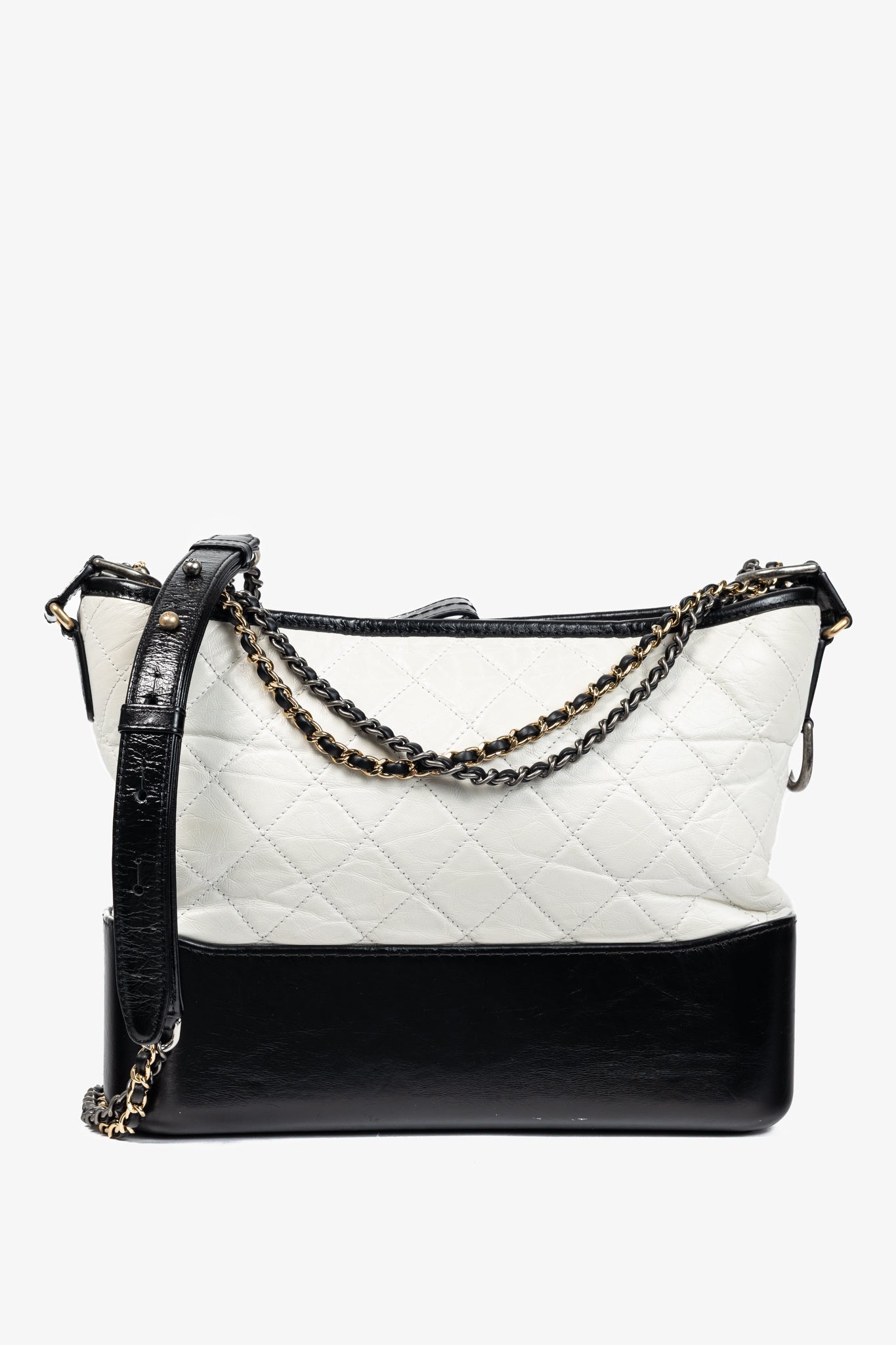 Chanel Medium Gabrielle Hobo White & Shoulder Bag - Rovelle Bags