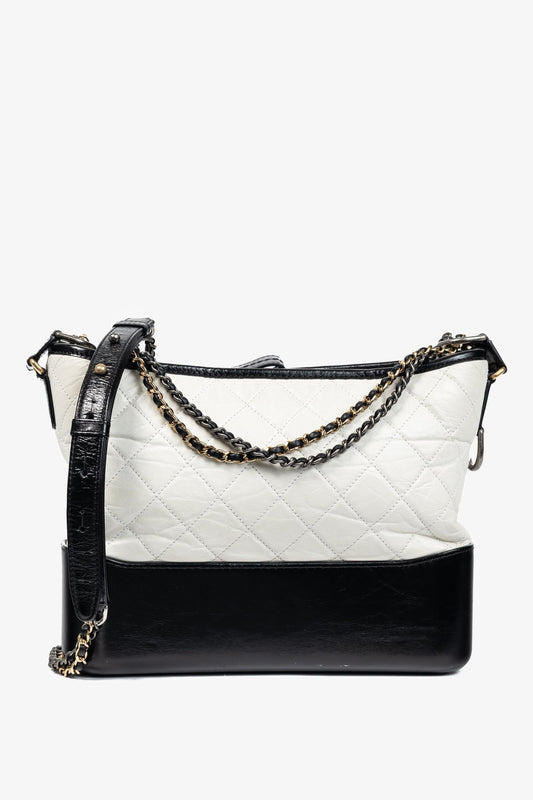 Chanel Medium Gabrielle Hobo White & Shoulder Bag - Rovelle Bags