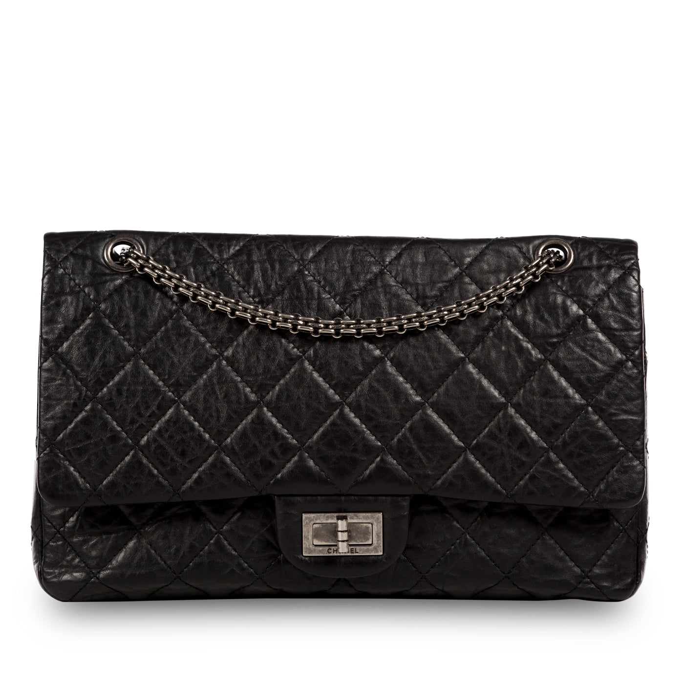 Chanel Classic Flap Calfskin Black Shoulder Bag Style 16