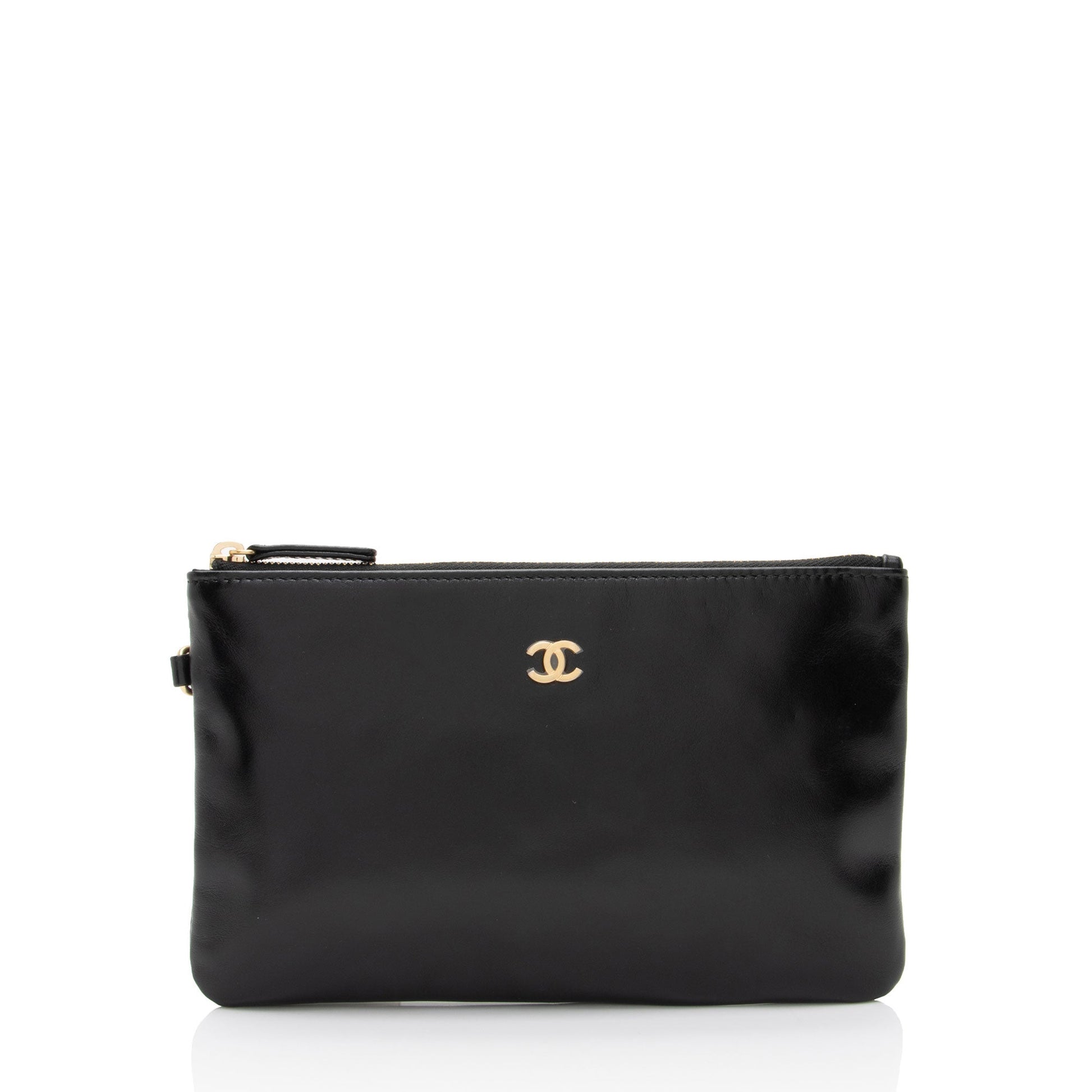 Chanel Shiny Calfskin 22 Clutch Bag - Rovelle Bags