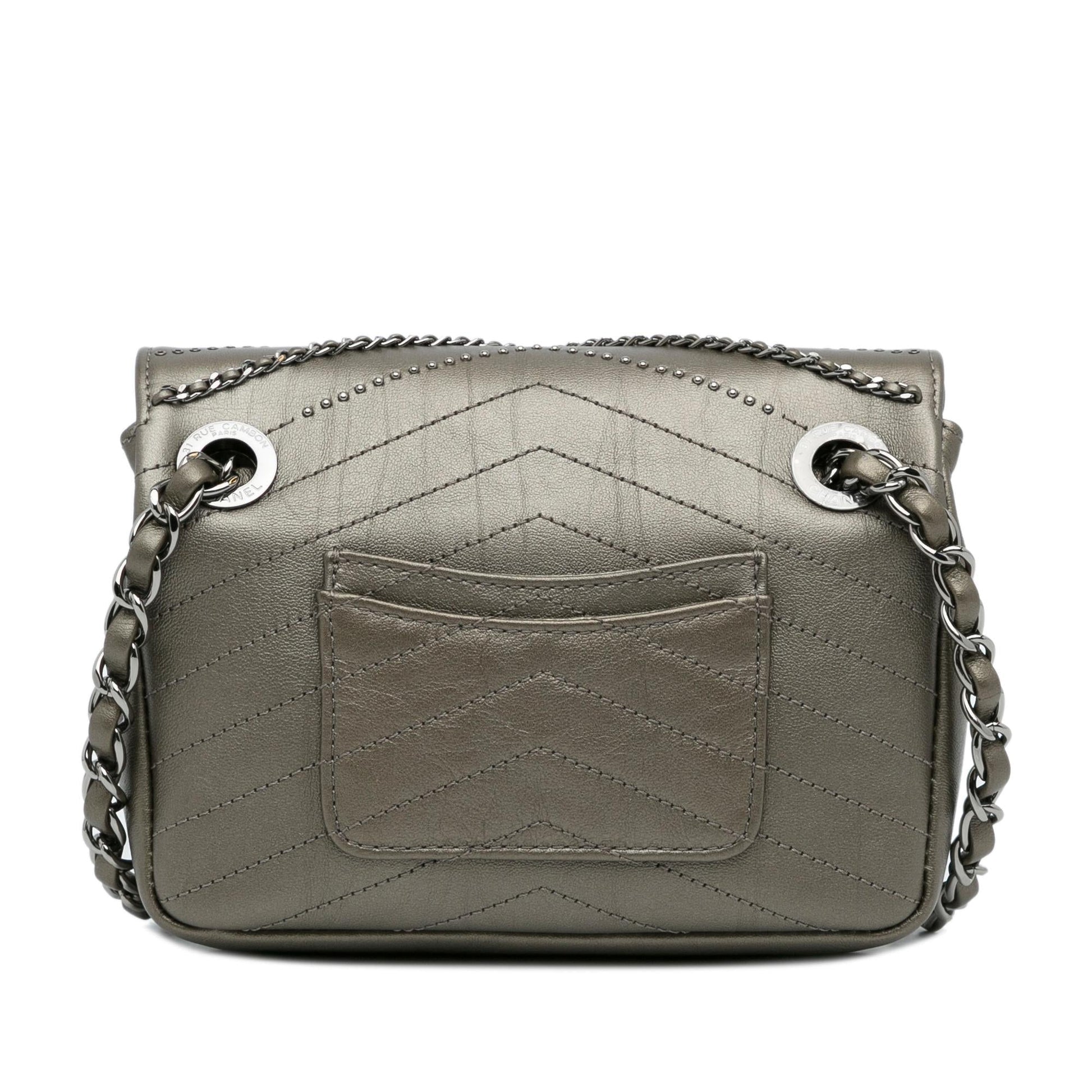 Chanel Chevron Data Center Flap Bag - Rovelle Bags
