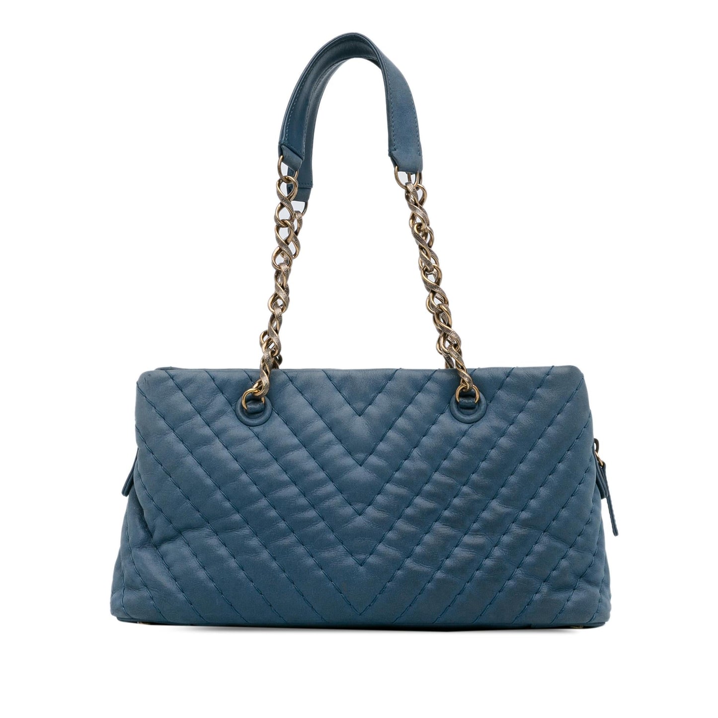 Chanel Chevron Surpique Iridescent Tote Bag - Rovelle Bags