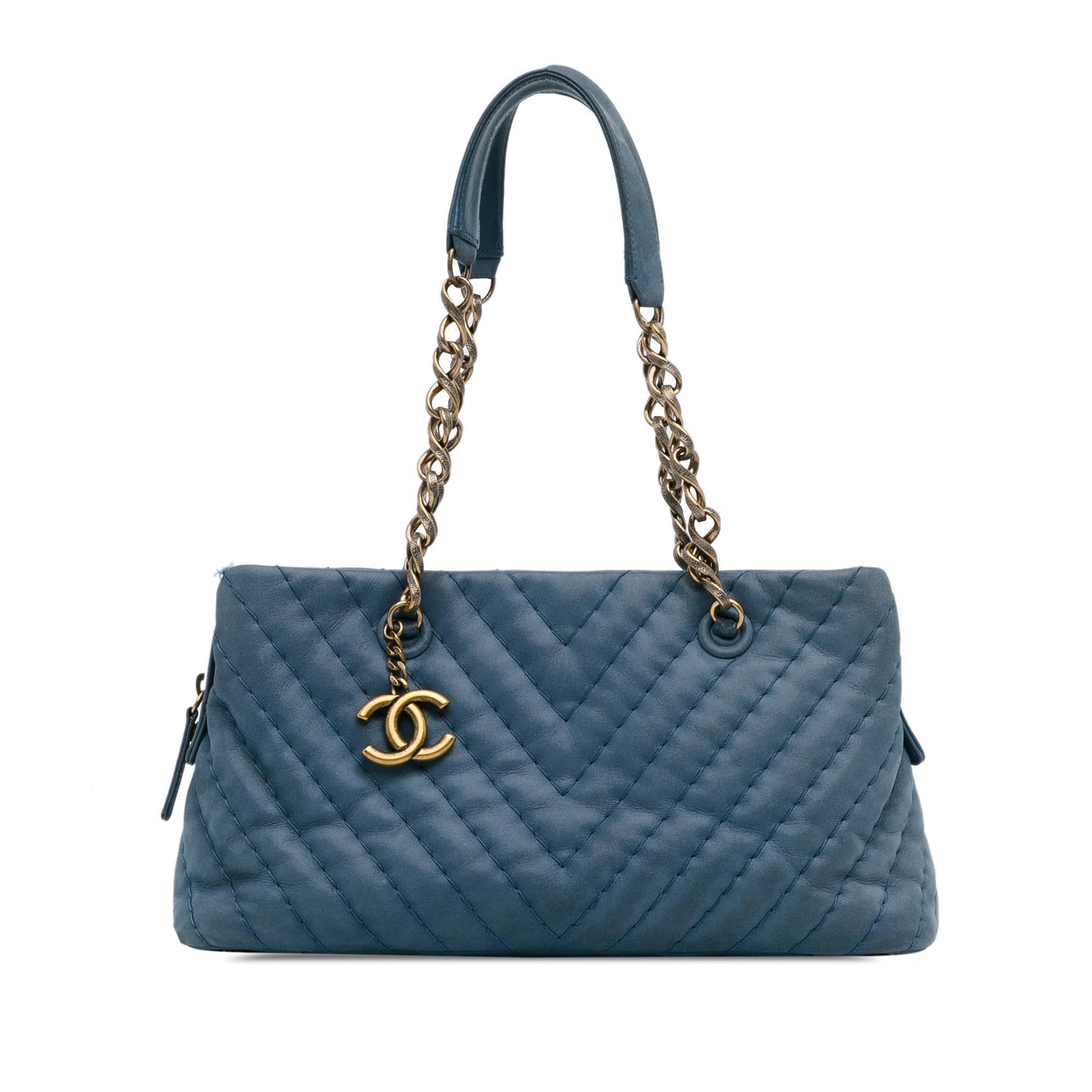 Chanel Chevron Surpique Iridescent Tote Bag - Rovelle Bags