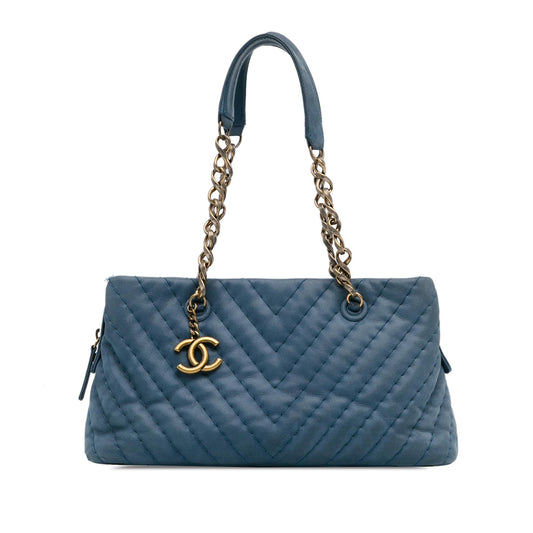 Chanel Chevron Surpique Iridescent Tote Bag - Rovelle Bags