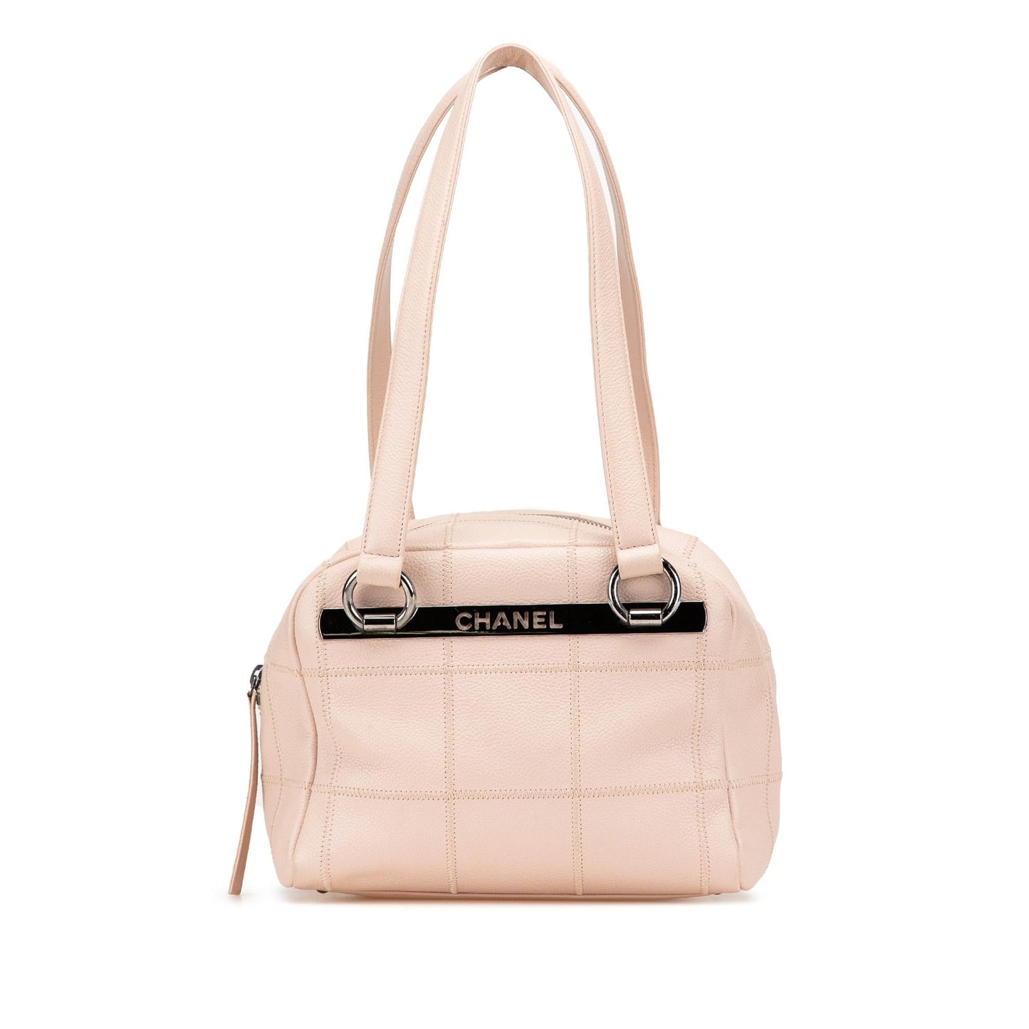 Chanel Small Choco Bar Caviar LAX Bowler Bag