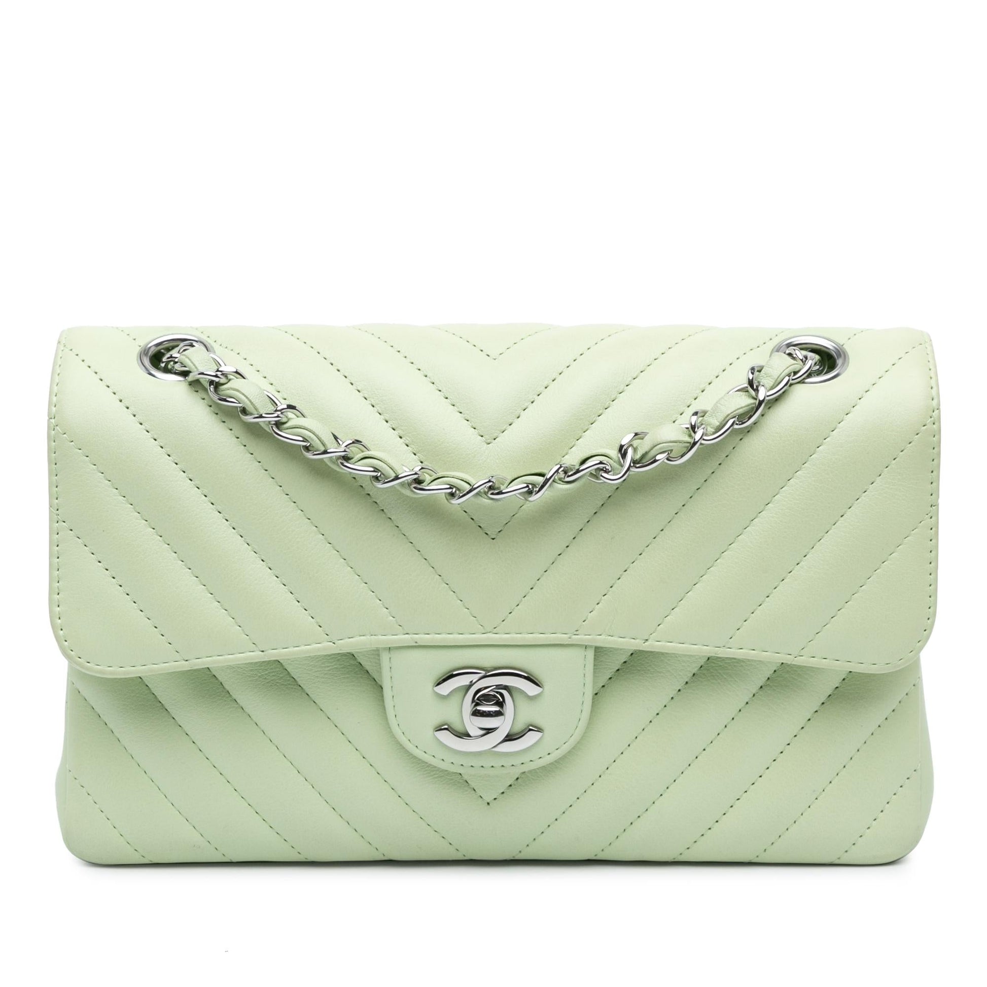 Chanel Classic Chevron Lambskin Shoulder Bag - Rovelle Bags