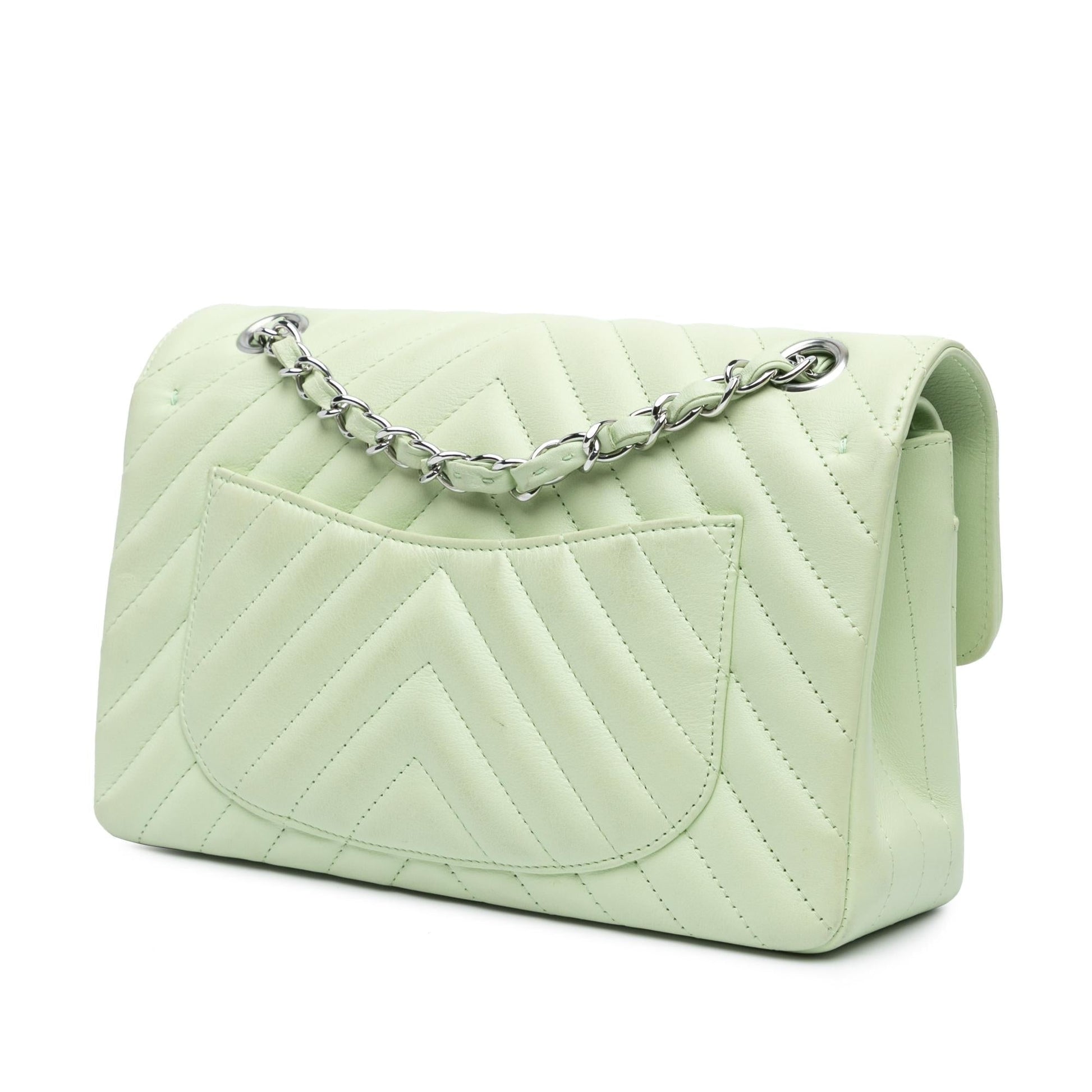 Chanel Classic Chevron Lambskin Shoulder Bag - Rovelle Bags