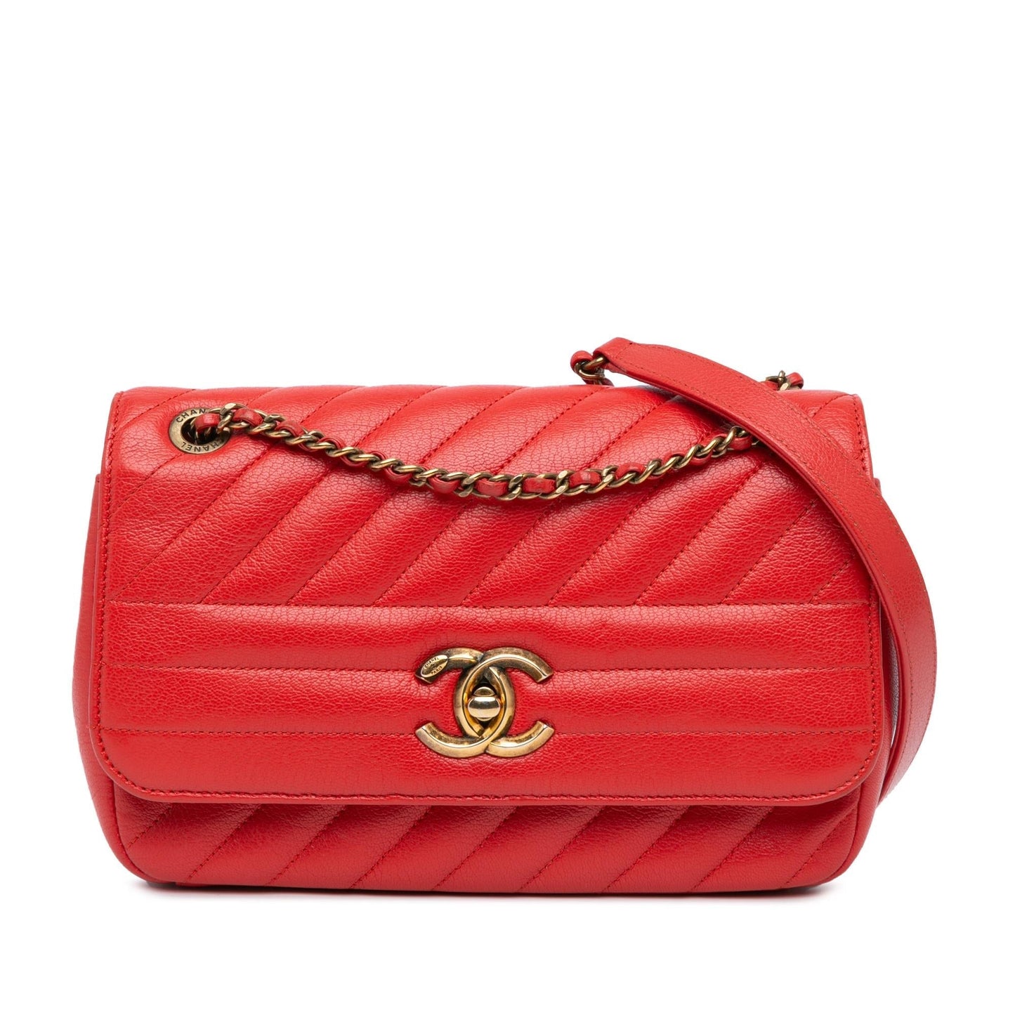 Chanel Diagonal Quilted Goatskin Crossbody Bag - Rovelle Bags