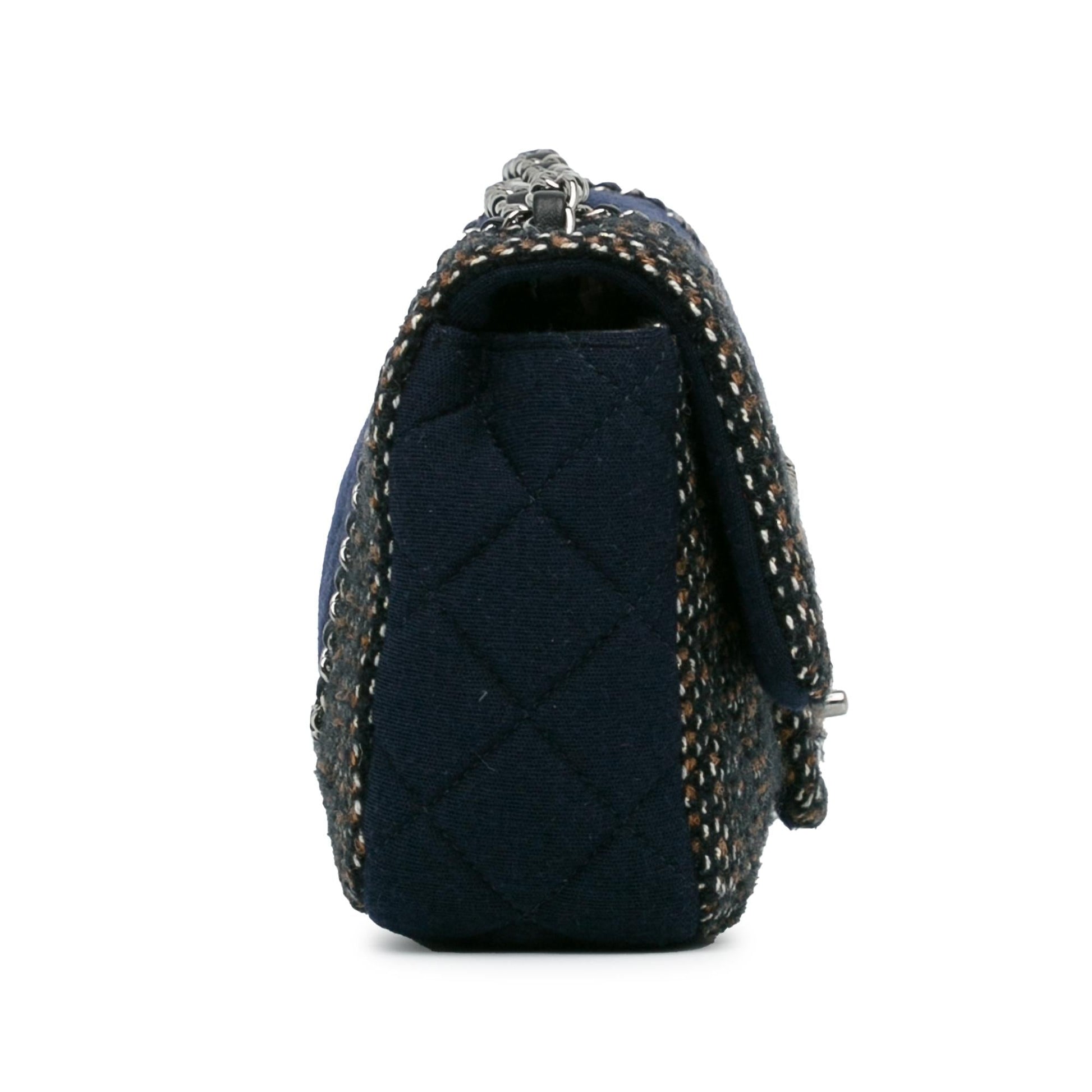Chanel Jersey Tweed Flap Shoulder Bag - Rovelle Bags