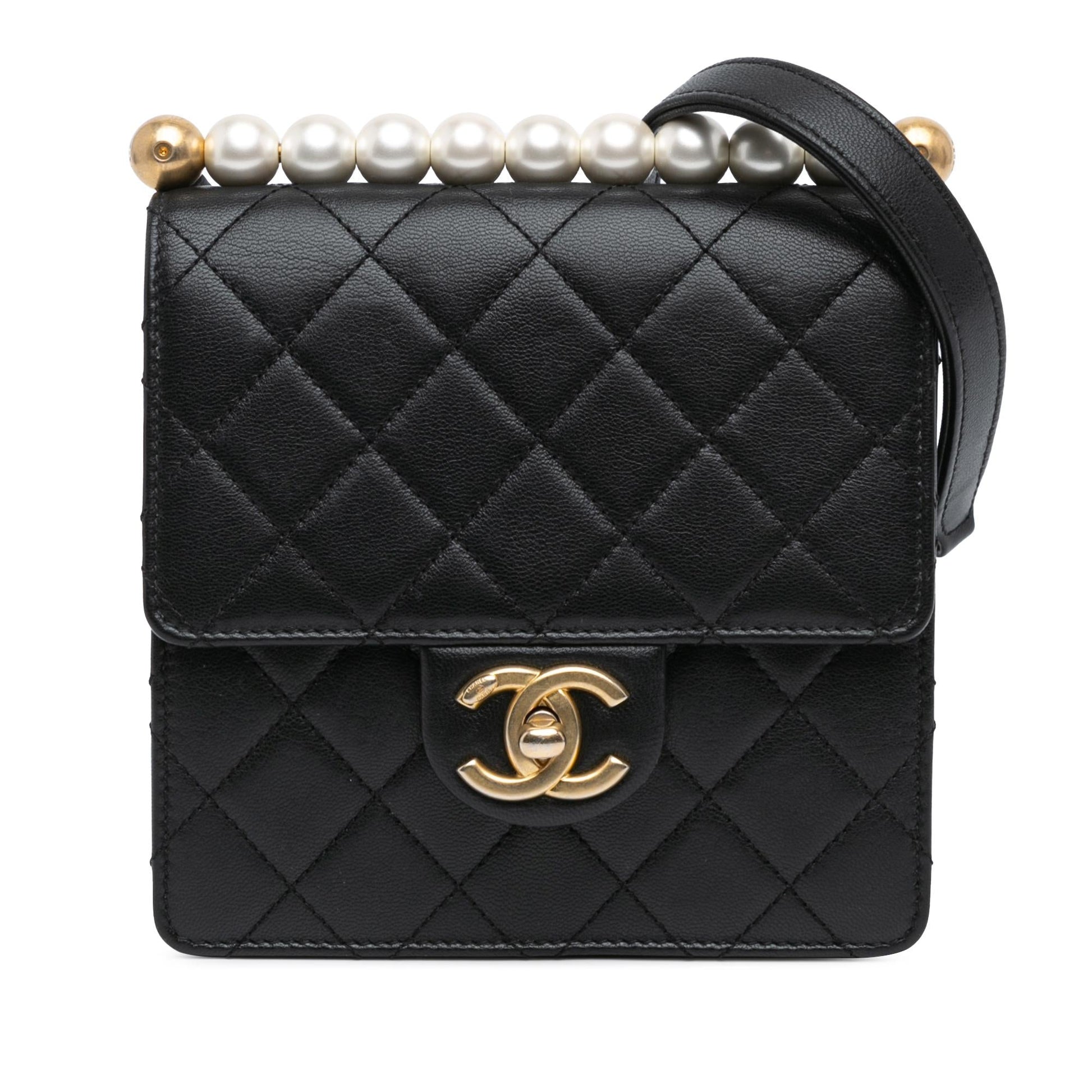 Chanel Lambskin Chic Pearls Crossbody Bag - Rovelle Bags