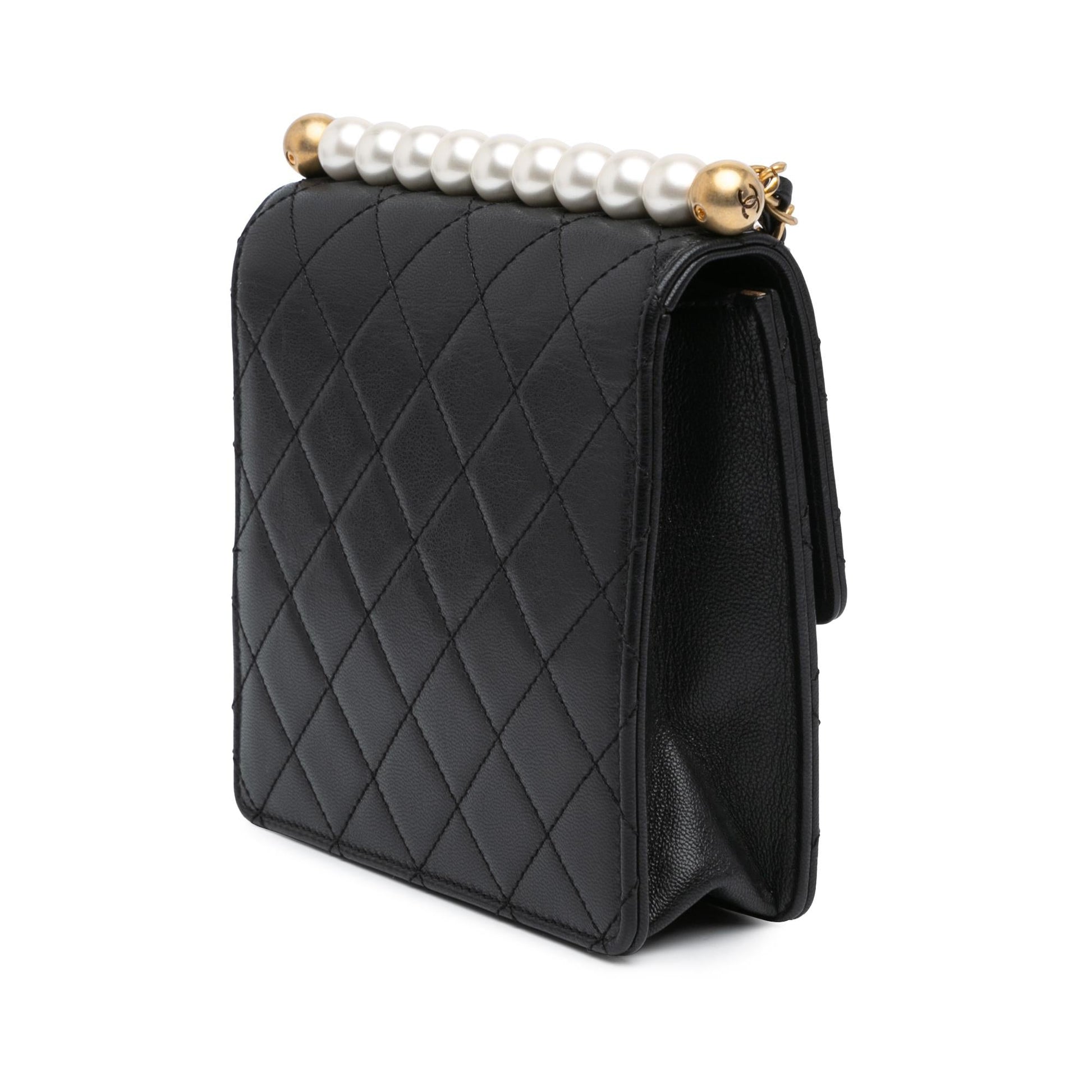 Chanel Lambskin Chic Pearls Crossbody Bag - Rovelle Bags