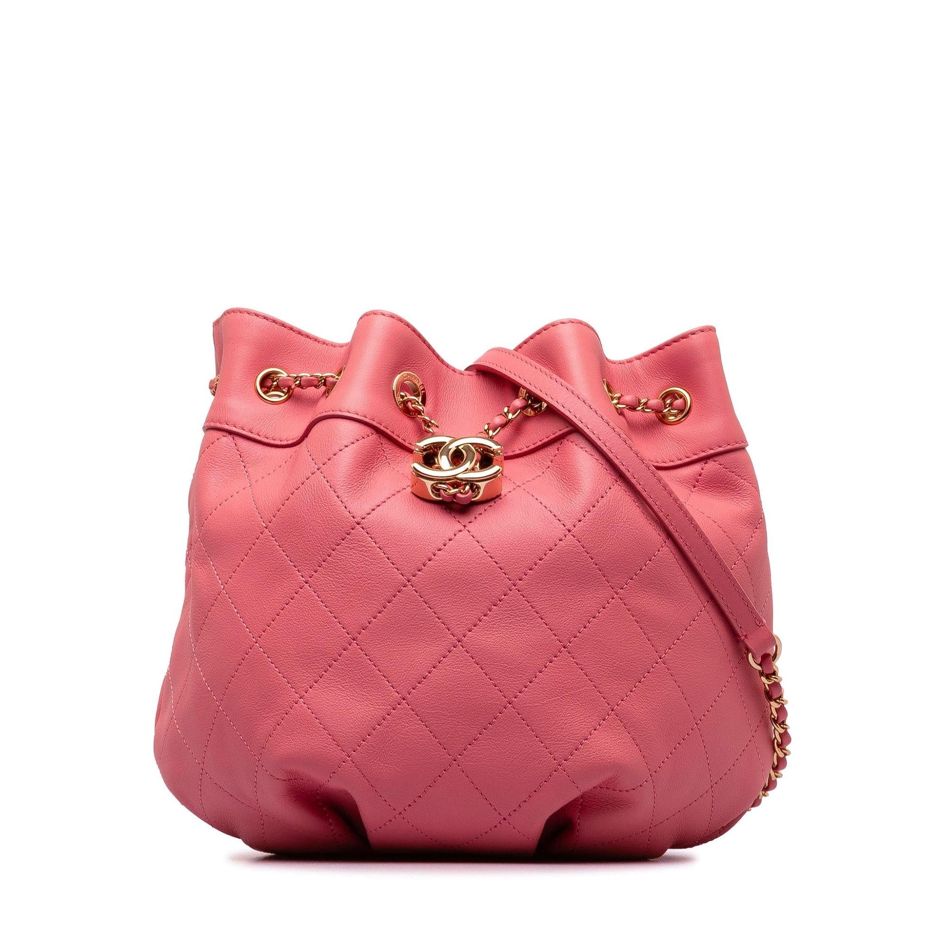 Chanel Quilted Calfskin Bucket Bucket Bag - Rovelle Bags