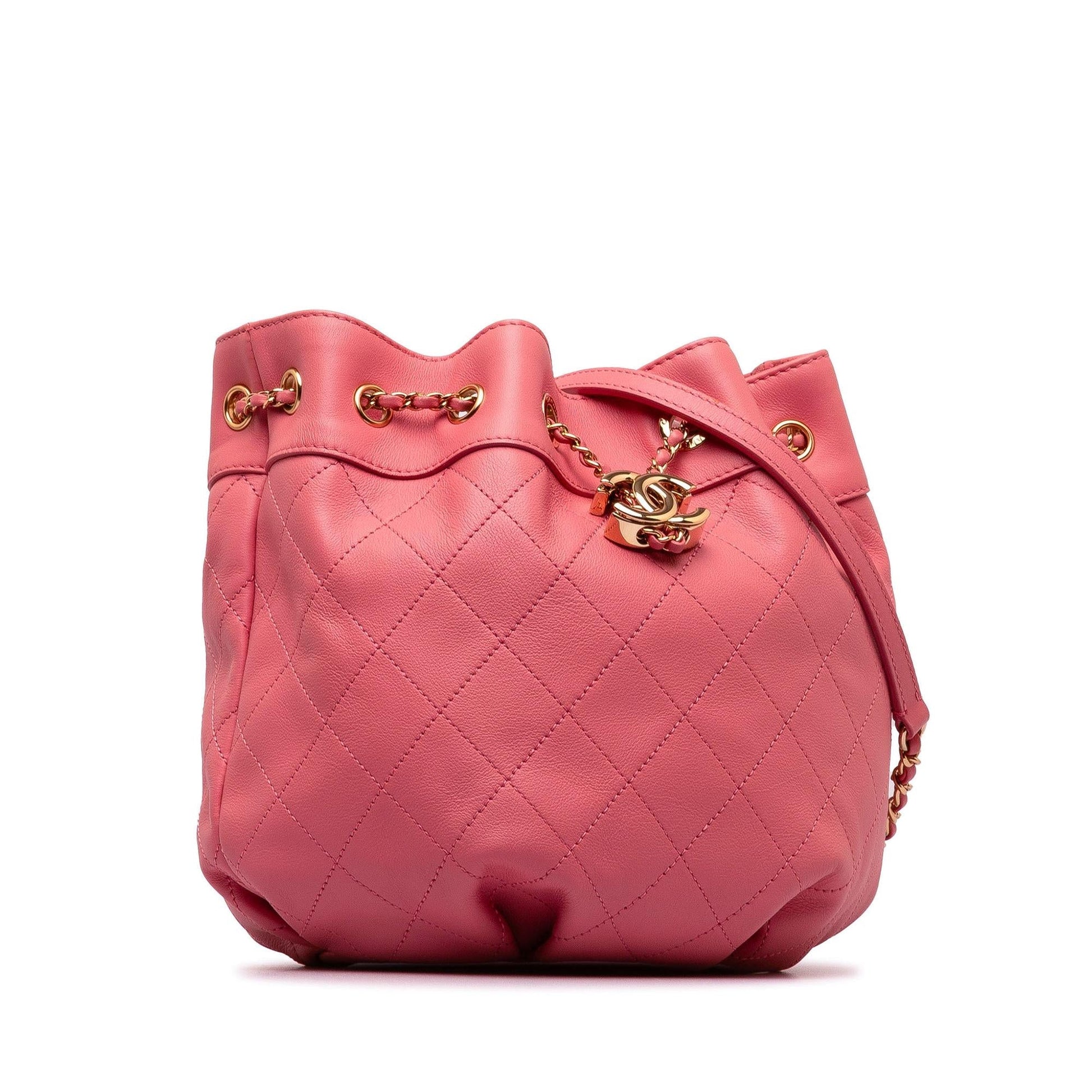 Chanel Quilted Calfskin Bucket Bucket Bag - Rovelle Bags