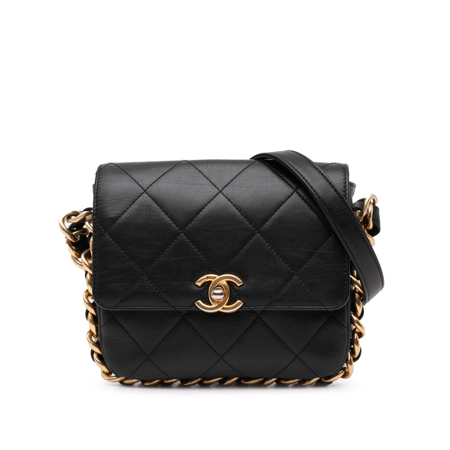 Chanel Quilted Calfskin Framing Crossbody Bag - Rovelle Bags
