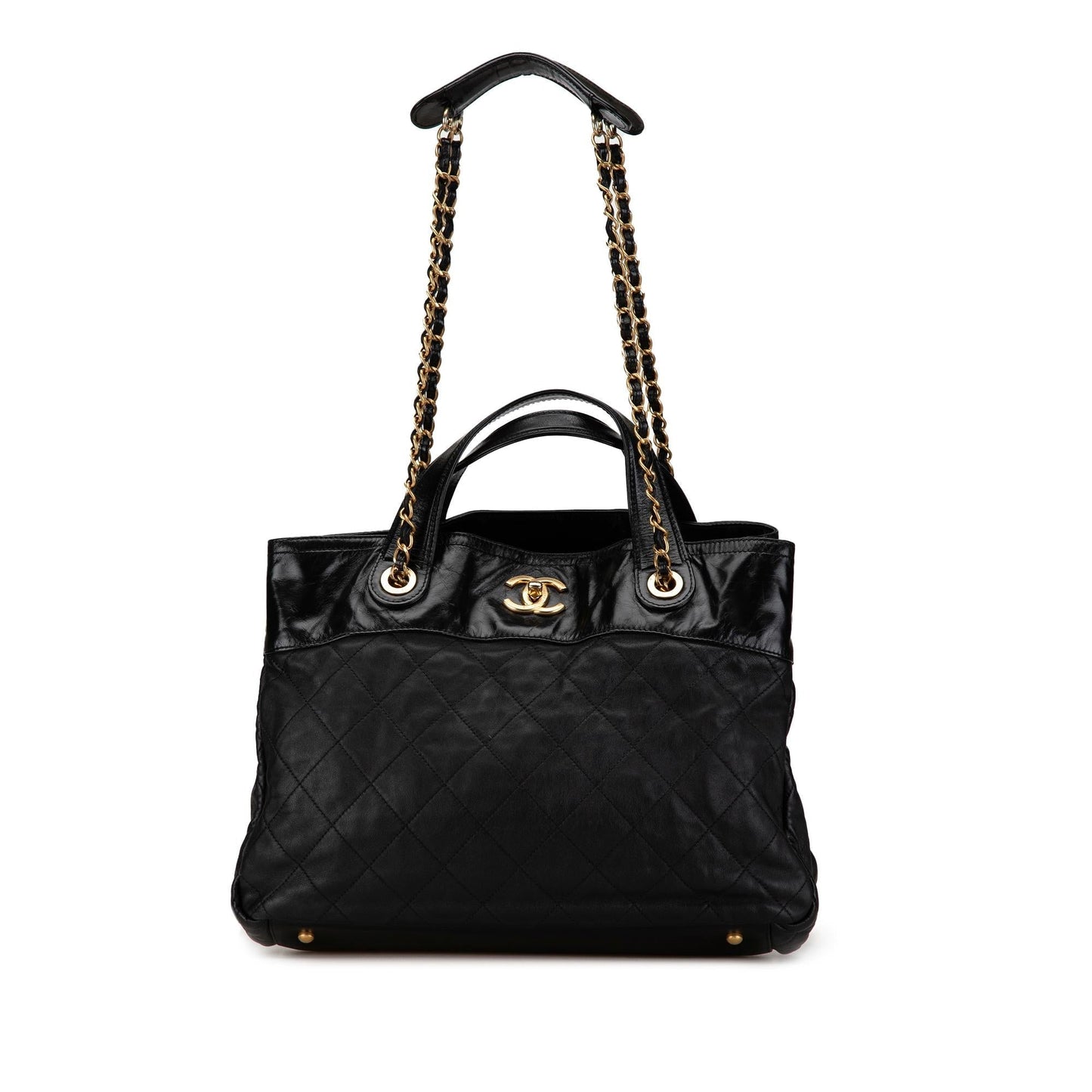 Chanel Quilted Calfskin In Satchel Bag - Rovelle Bags