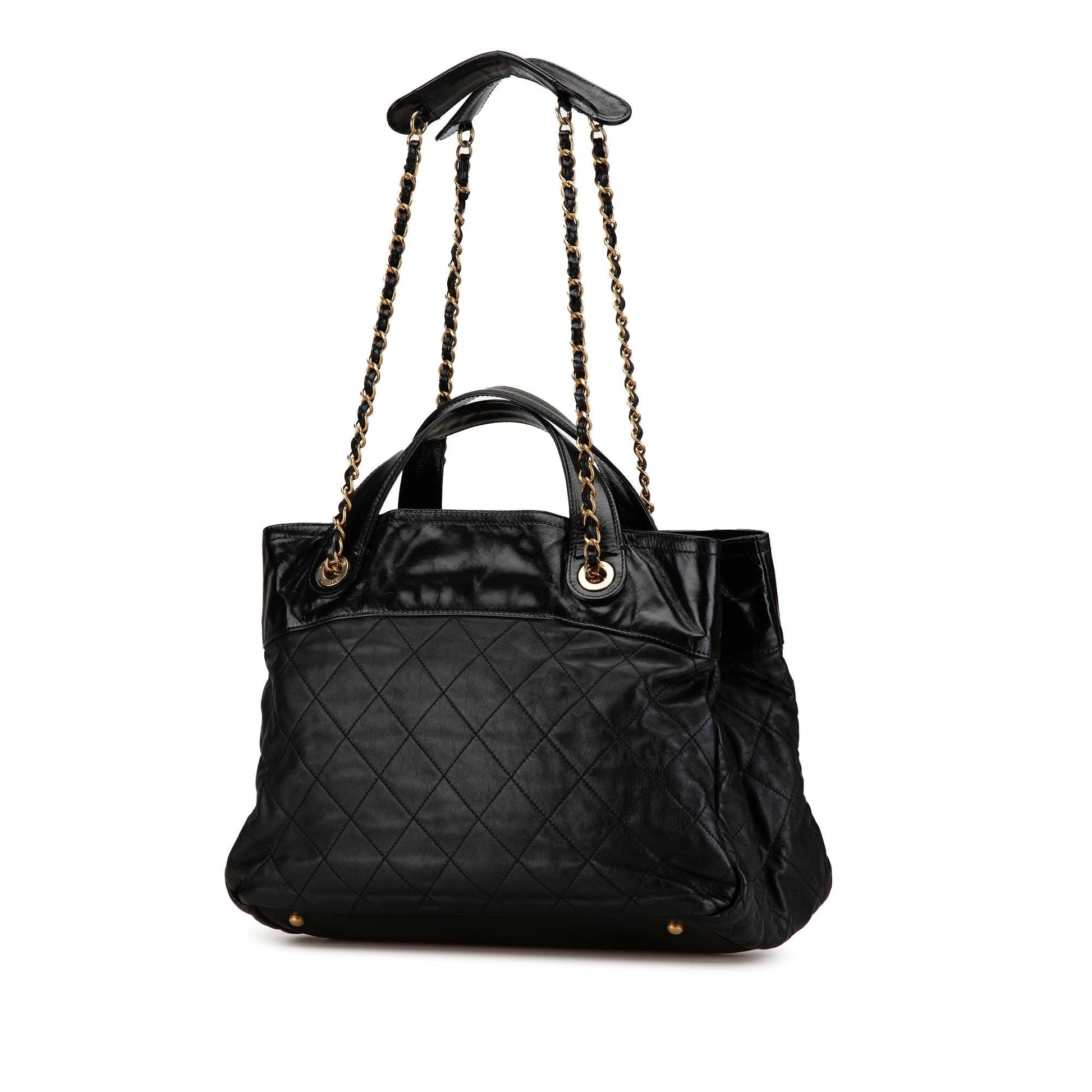 Chanel Quilted Calfskin In Satchel Bag - Rovelle Bags