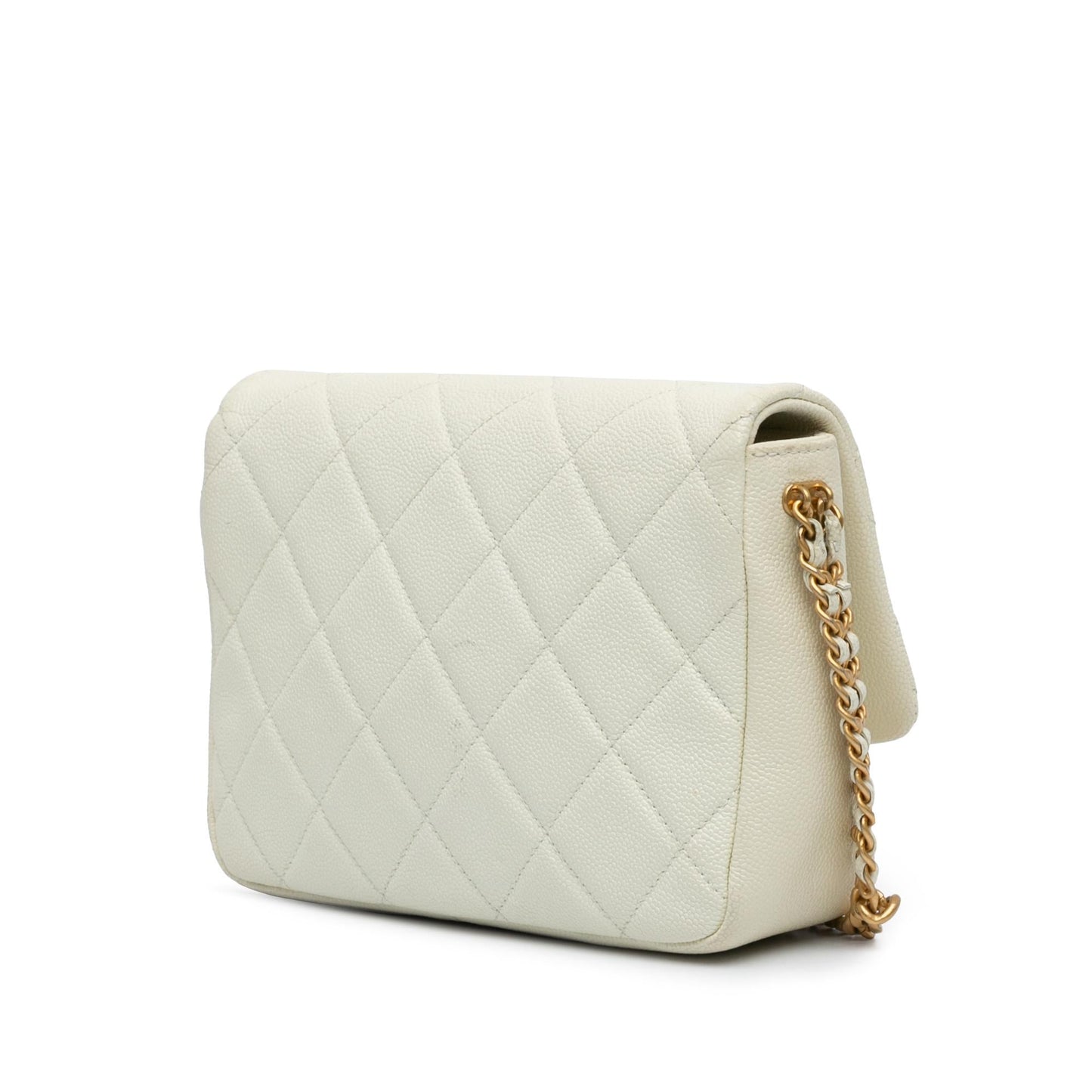 Chanel Quilted Caviar Chain Crossbody Bag - Rovelle Bags