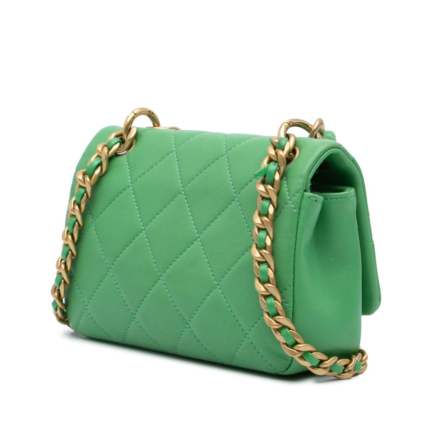Chanel Quilted Lambskin Chain Shoulder Bag - Rovelle Bags